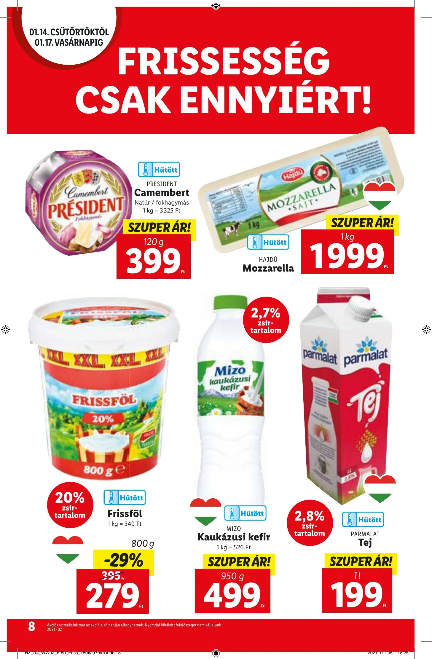 Lidl akciós újság 01.14–01.20 – 8. oldal