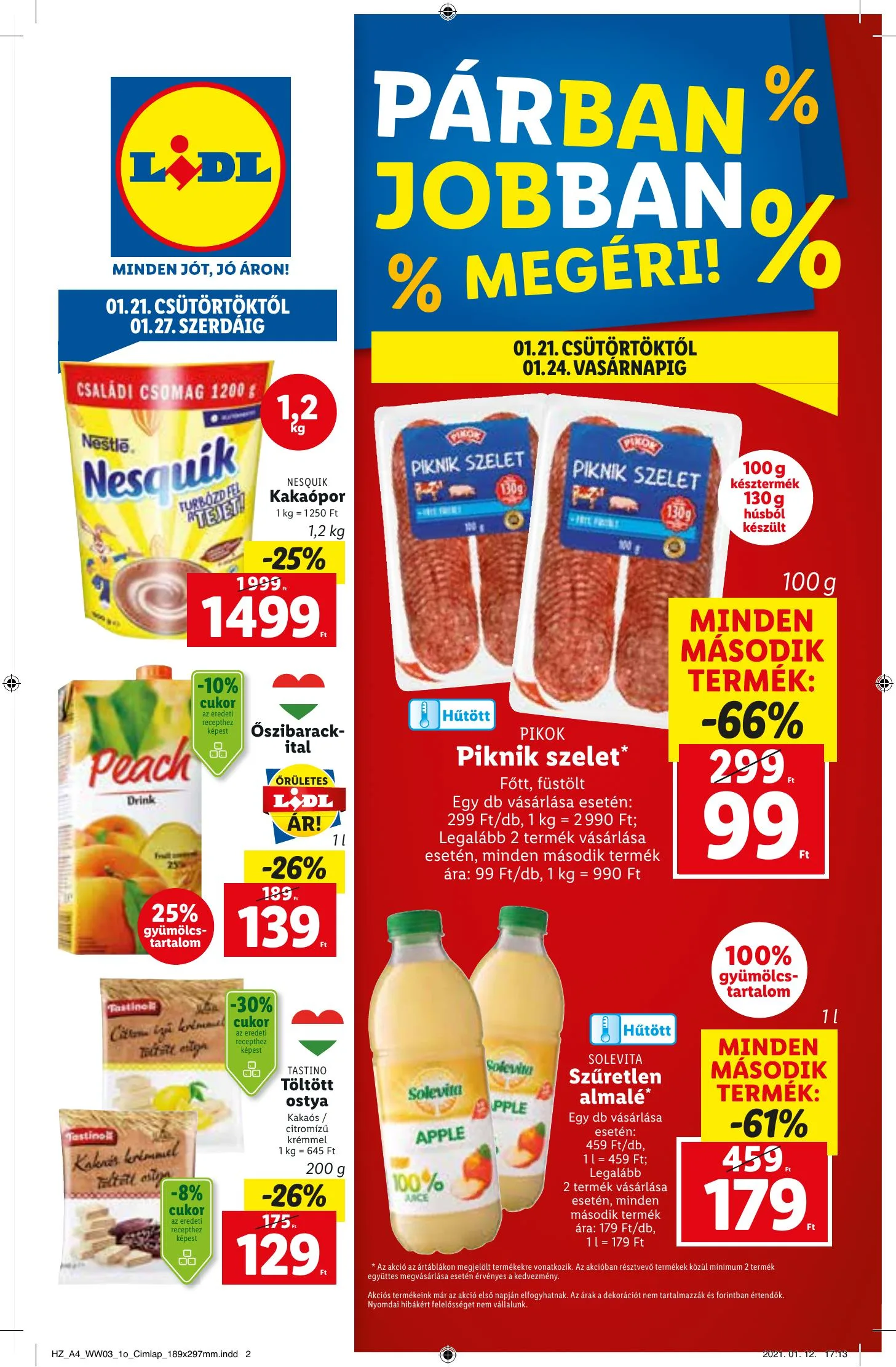 Lidl akciós újság 01.21–01.27