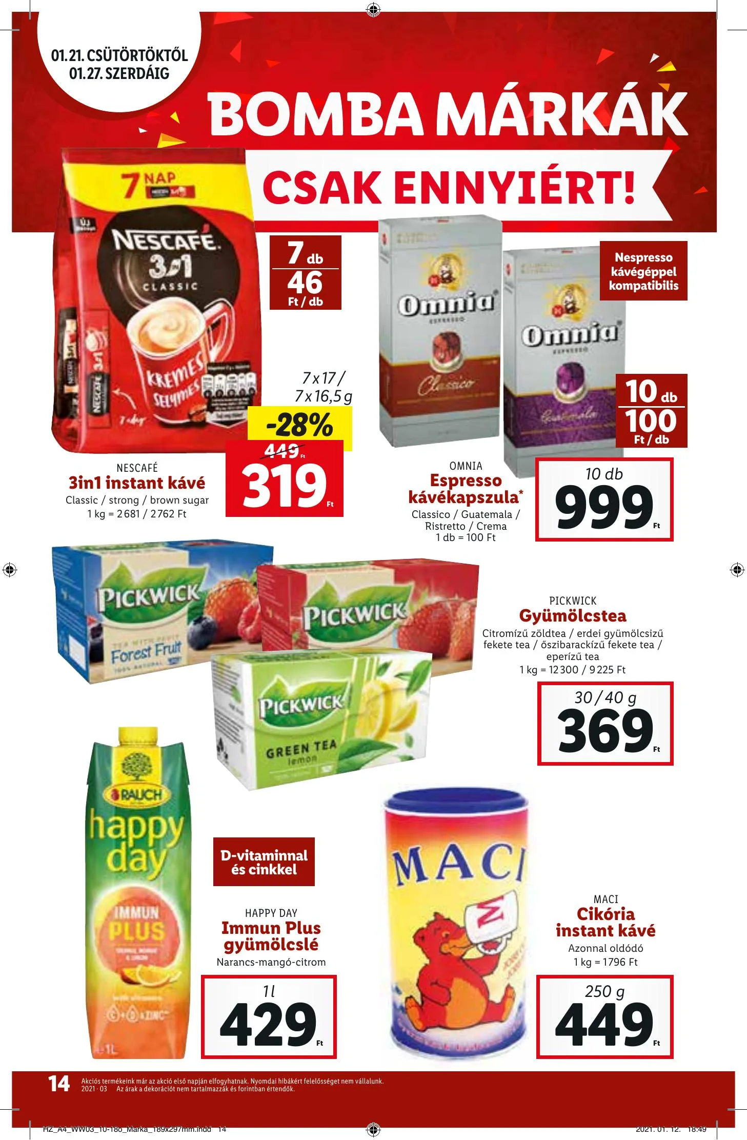 Lidl akciós újság 01.21–01.27 – 14. oldal