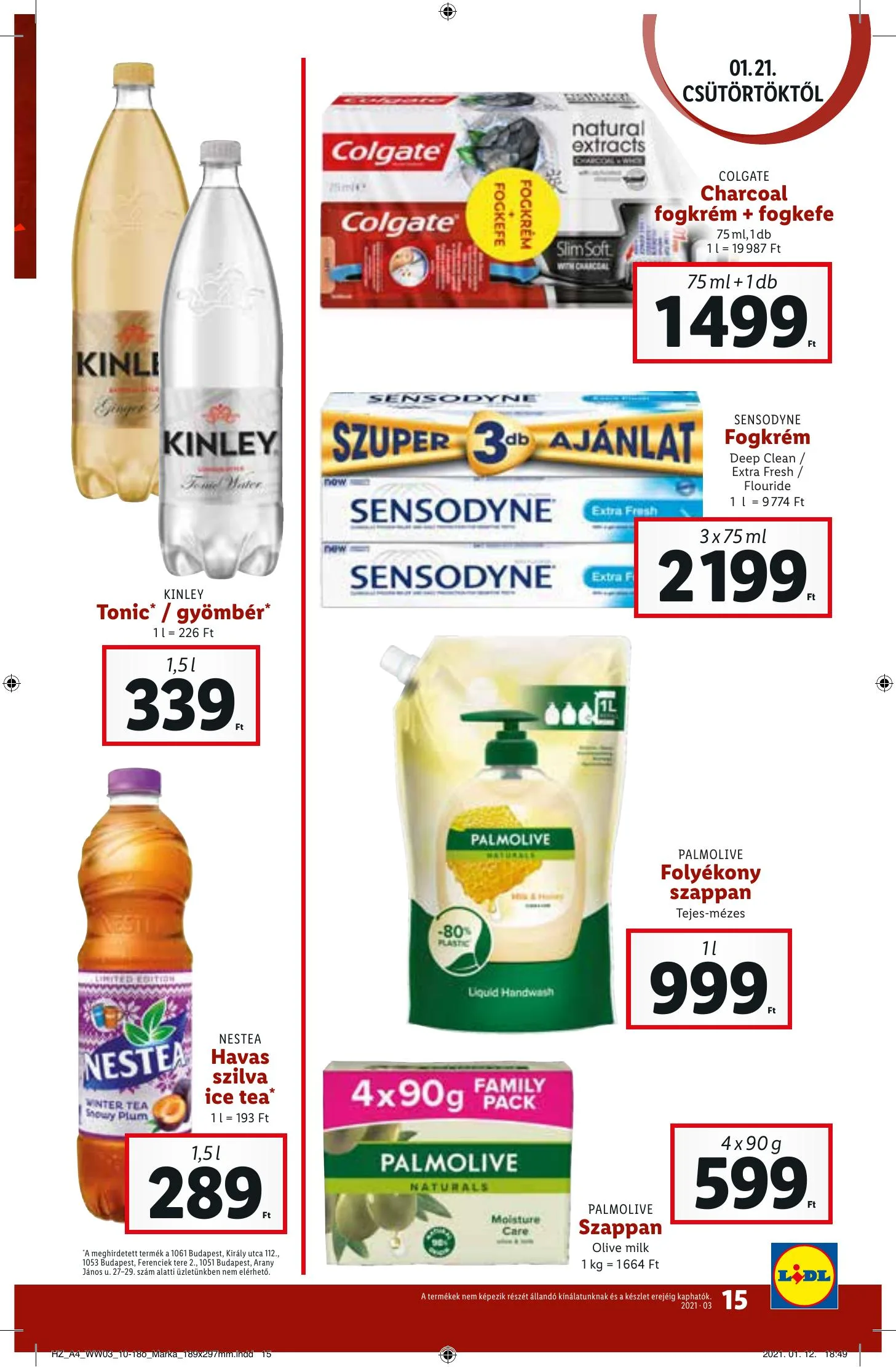 Lidl akciós újság 01.21–01.27 – 15. oldal