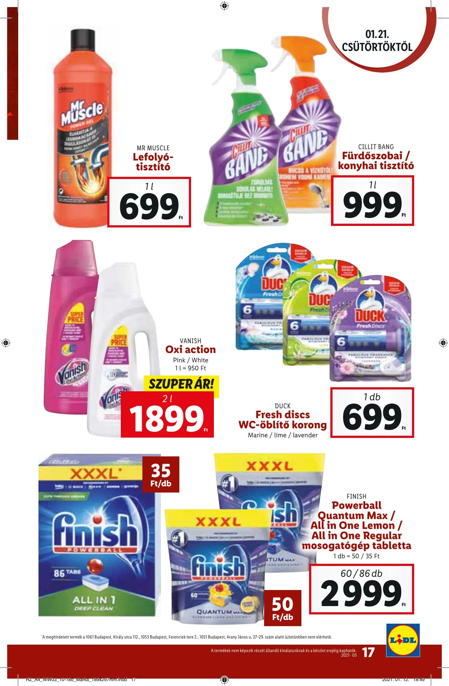 Lidl akciós újság 01.21–01.27 – 17. oldal