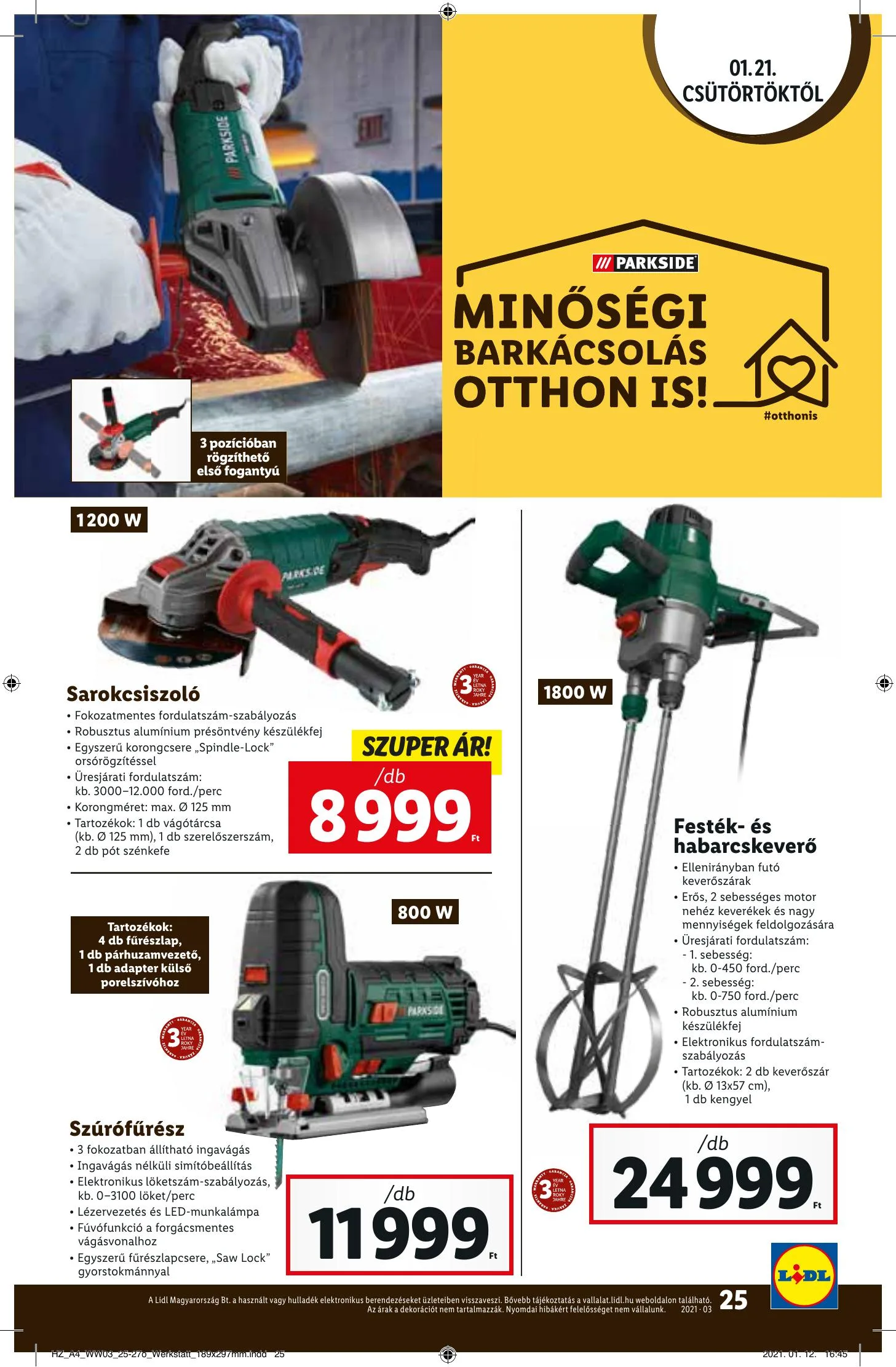 Lidl akciós újság 01.21–01.27 – 25. oldal