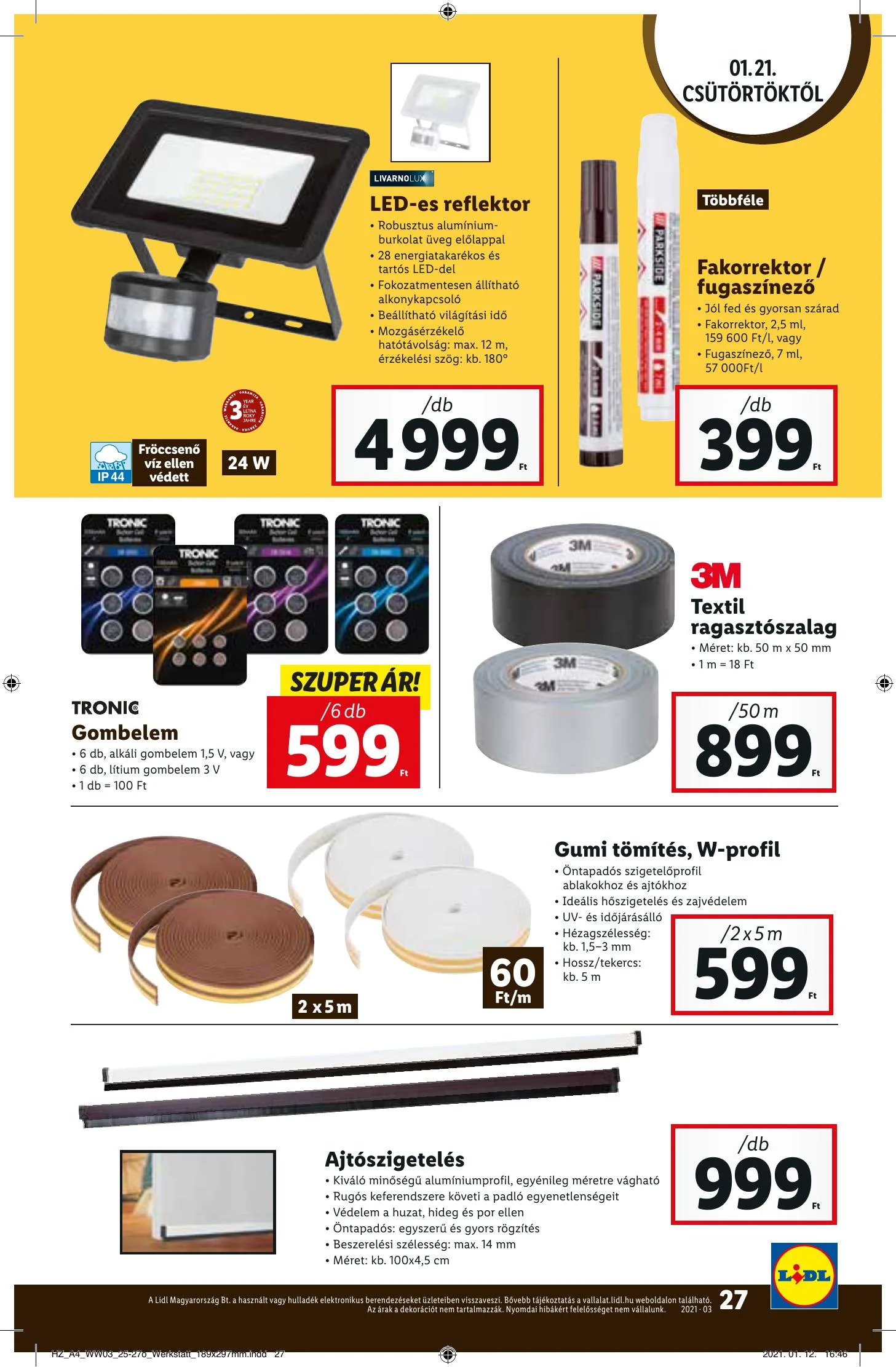 Lidl akciós újság 01.21–01.27 – 27. oldal