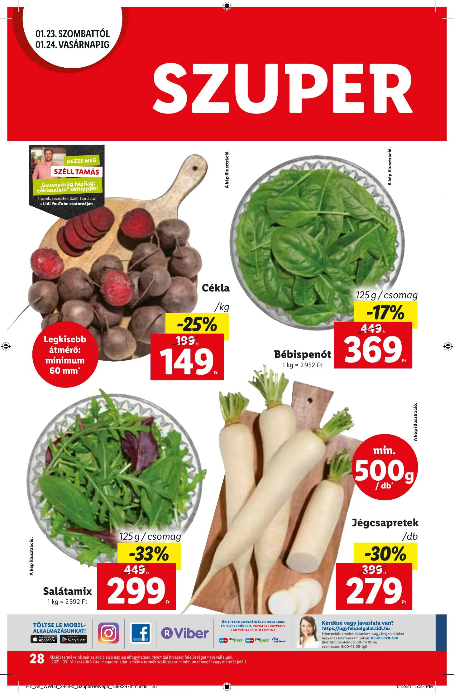 Lidl akciós újság 01.21–01.27 – 28. oldal
