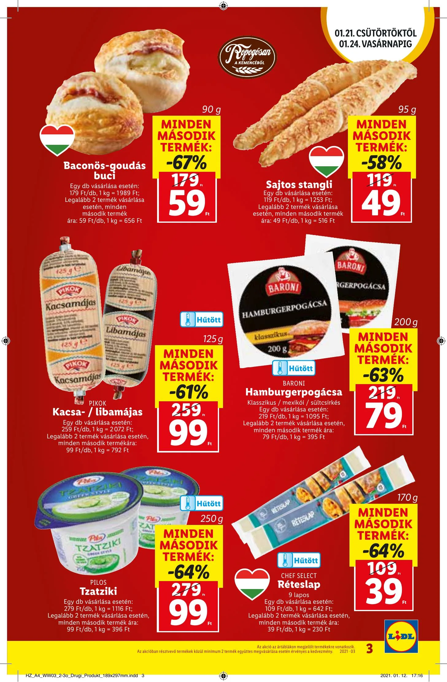 Lidl akciós újság 01.21–01.27 – 3. oldal