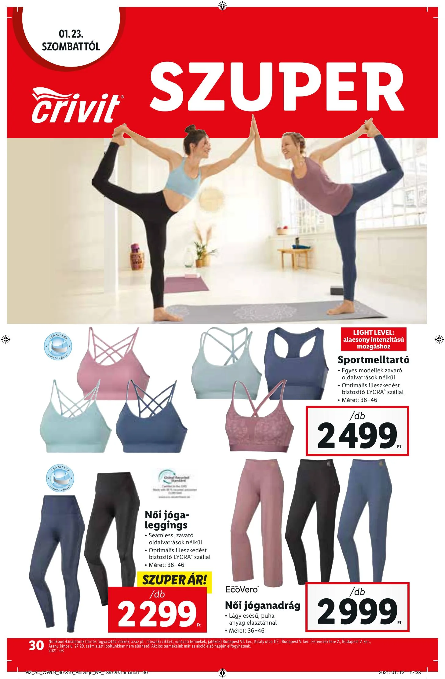 Lidl akciós újság 01.21–01.27 – 30. oldal