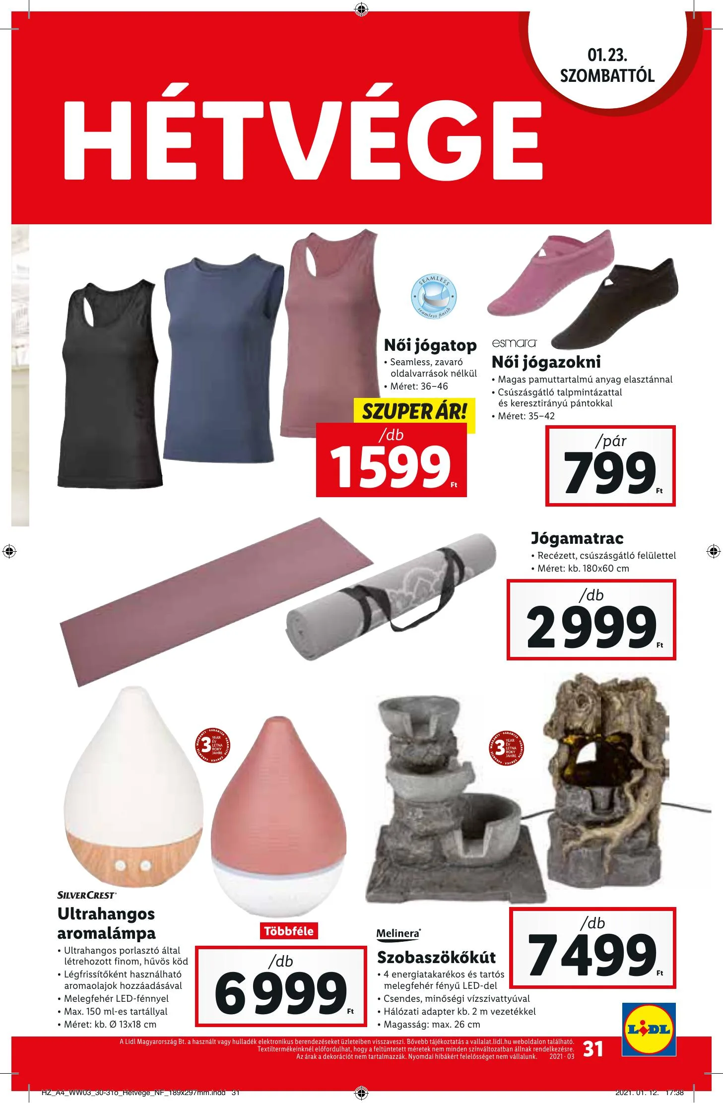 Lidl akciós újság 01.21–01.27 – 31. oldal