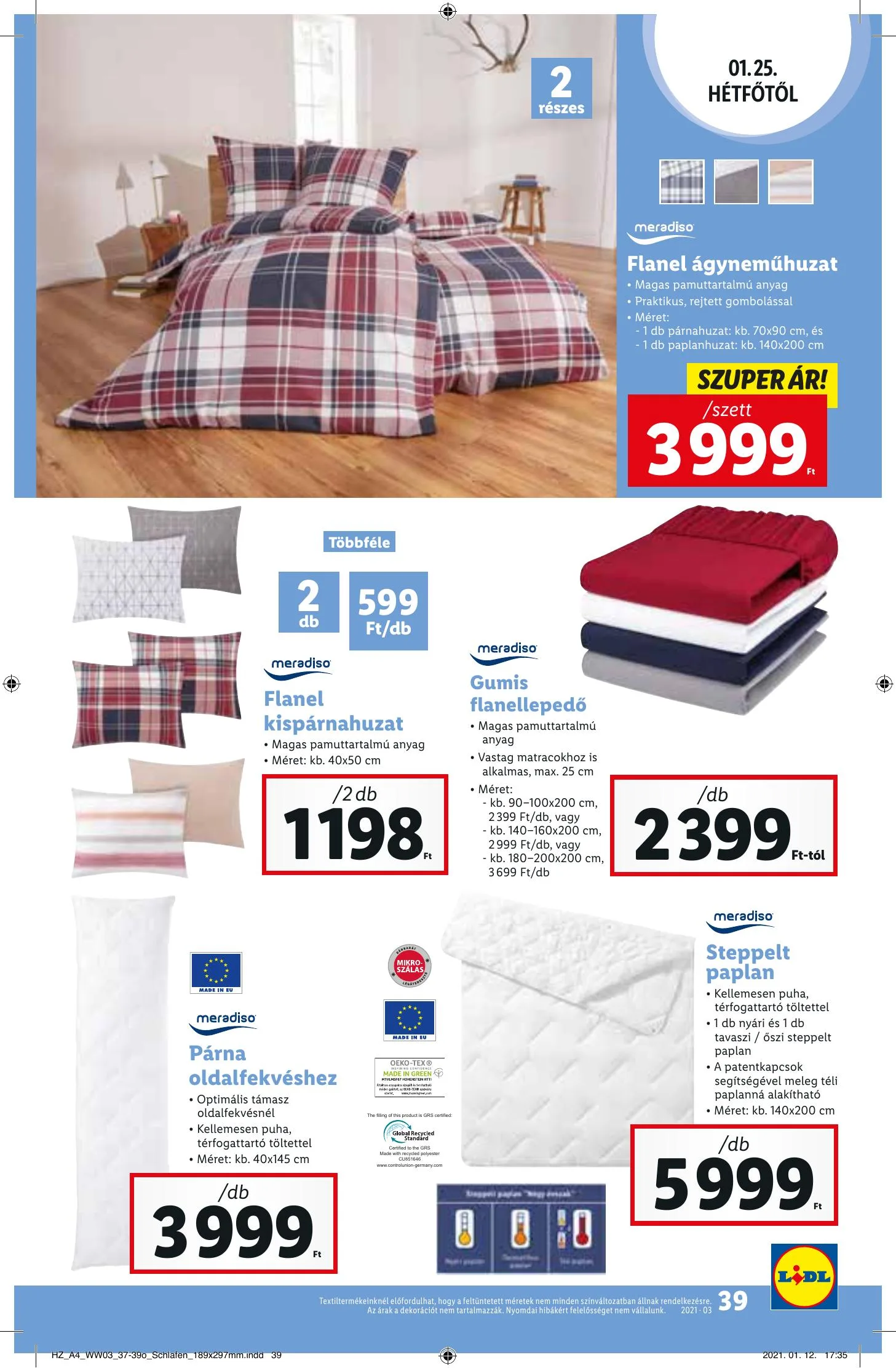 Lidl akciós újság 01.21–01.27 – 39. oldal