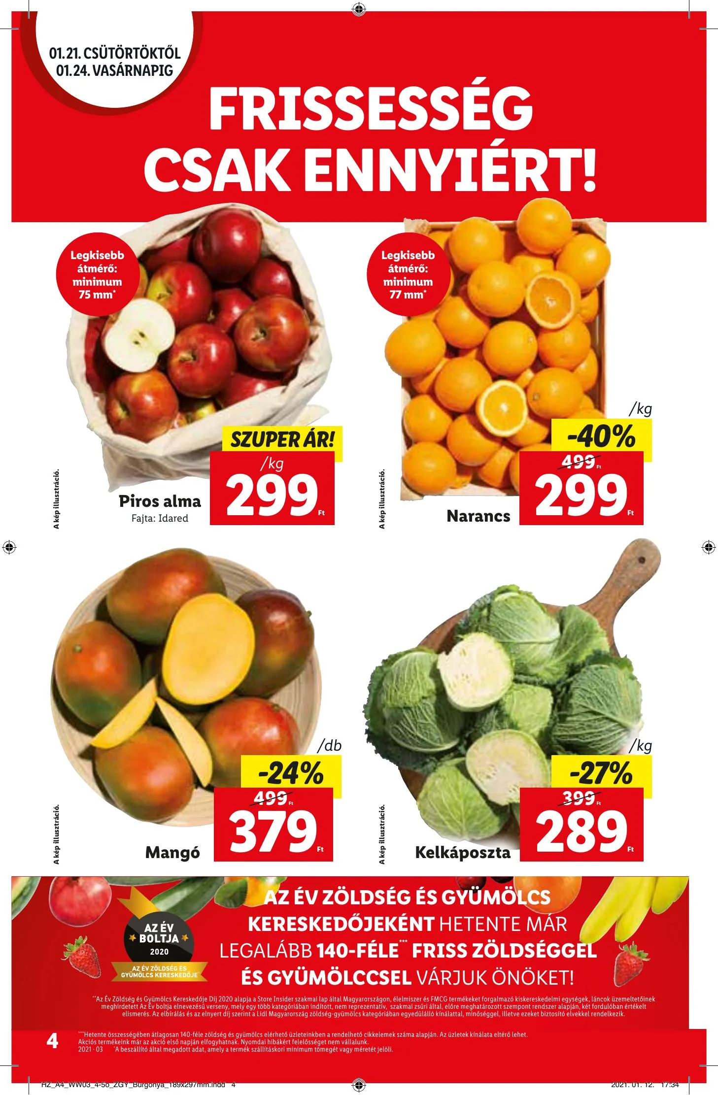 Lidl akciós újság 01.21–01.27 – 4. oldal