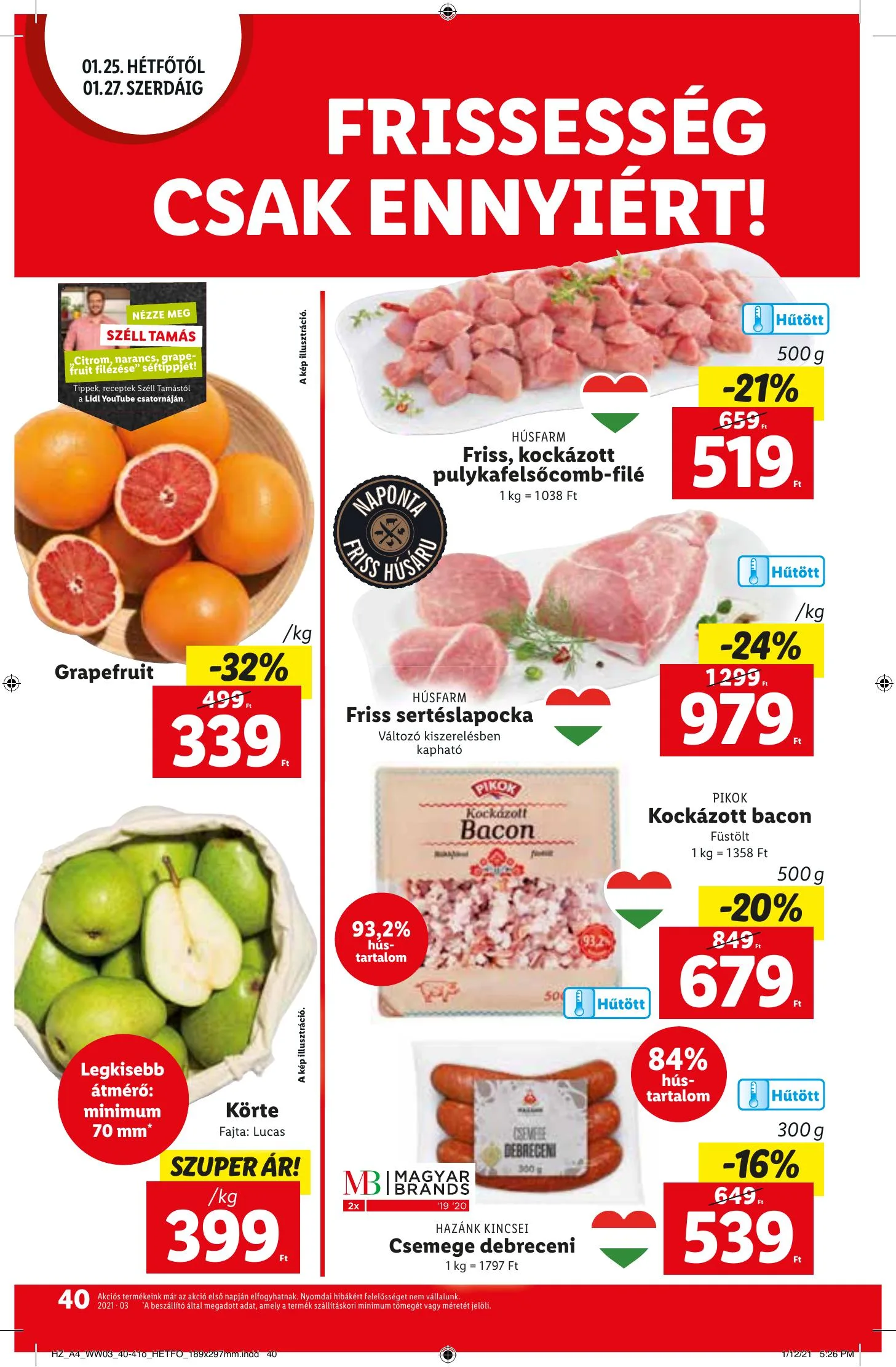 Lidl akciós újság 01.21–01.27 – 40. oldal