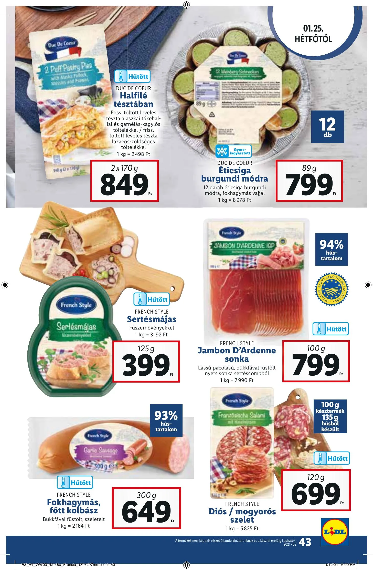 Lidl akciós újság 01.21–01.27 – 43. oldal