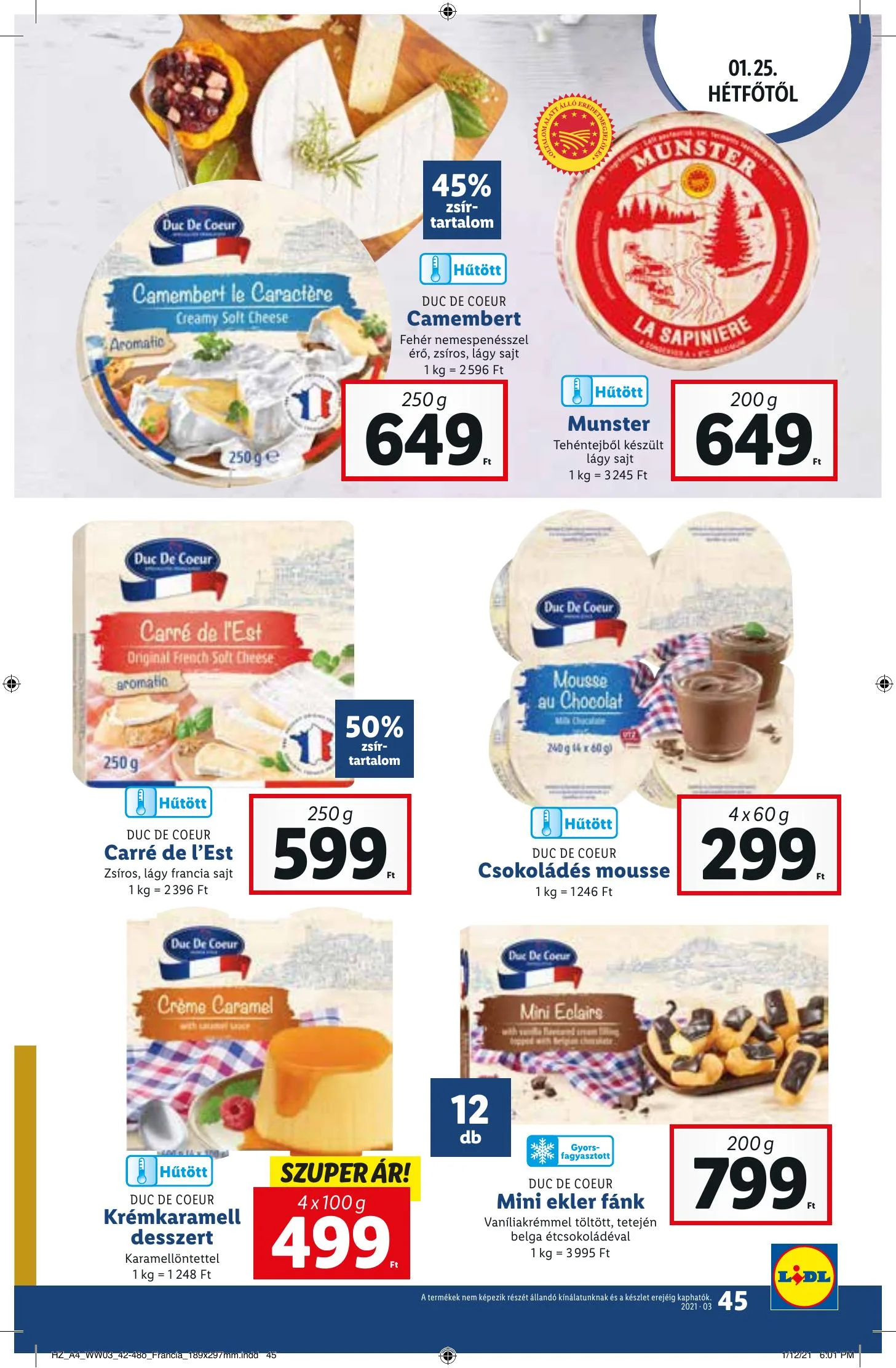 Lidl akciós újság 01.21–01.27 – 45. oldal