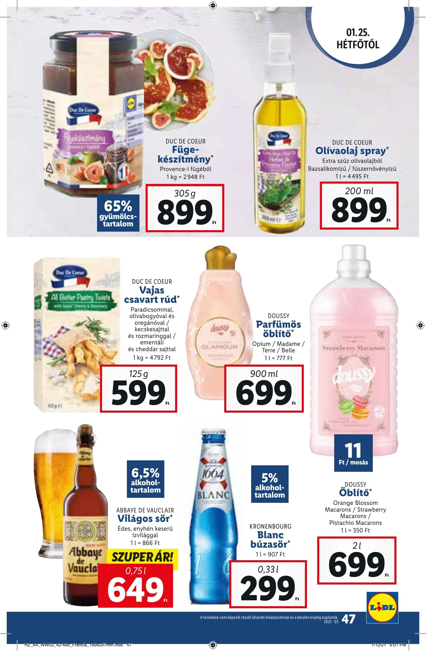 Lidl akciós újság 01.21–01.27 – 47. oldal