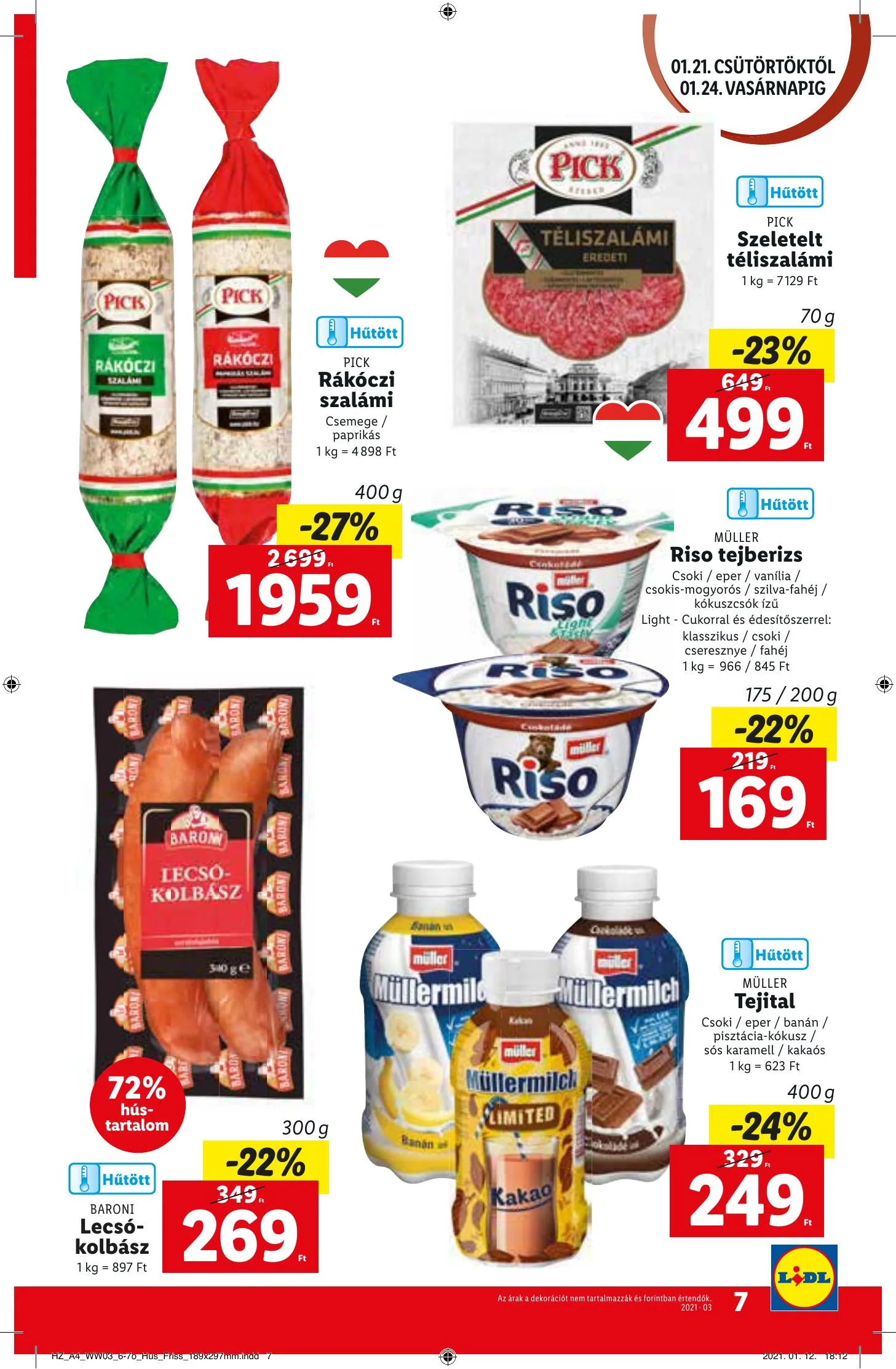 Lidl akciós újság 01.21–01.27 – 7. oldal