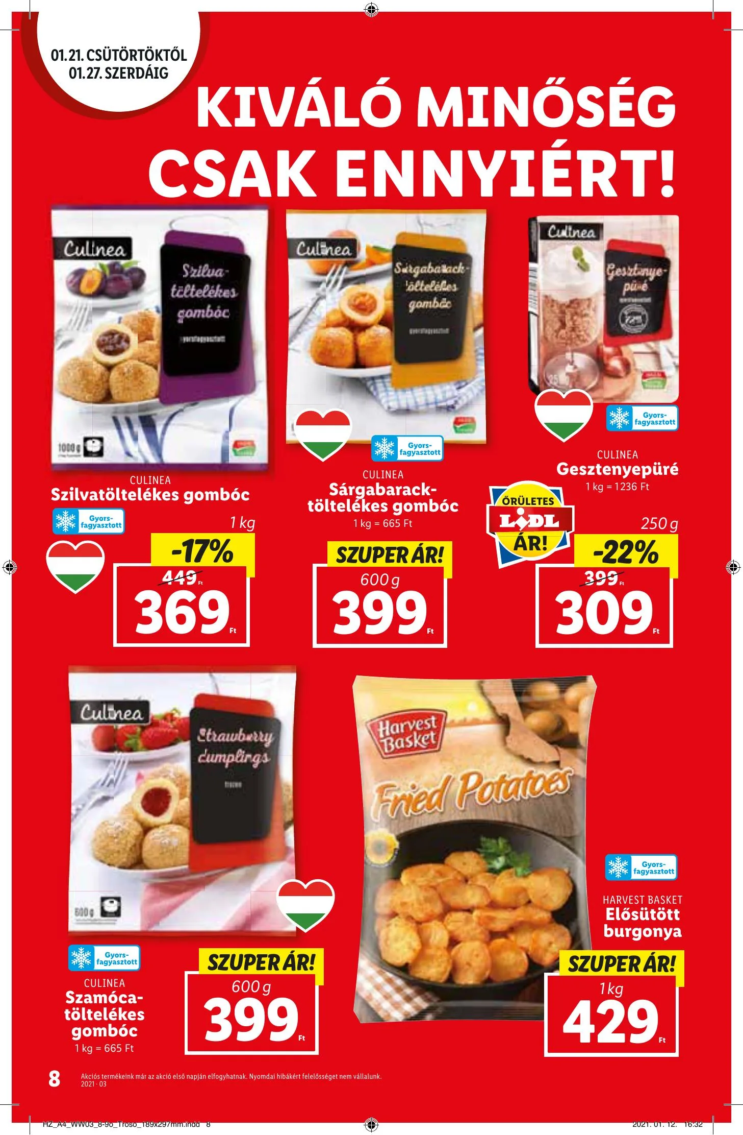 Lidl akciós újság 01.21–01.27 – 8. oldal