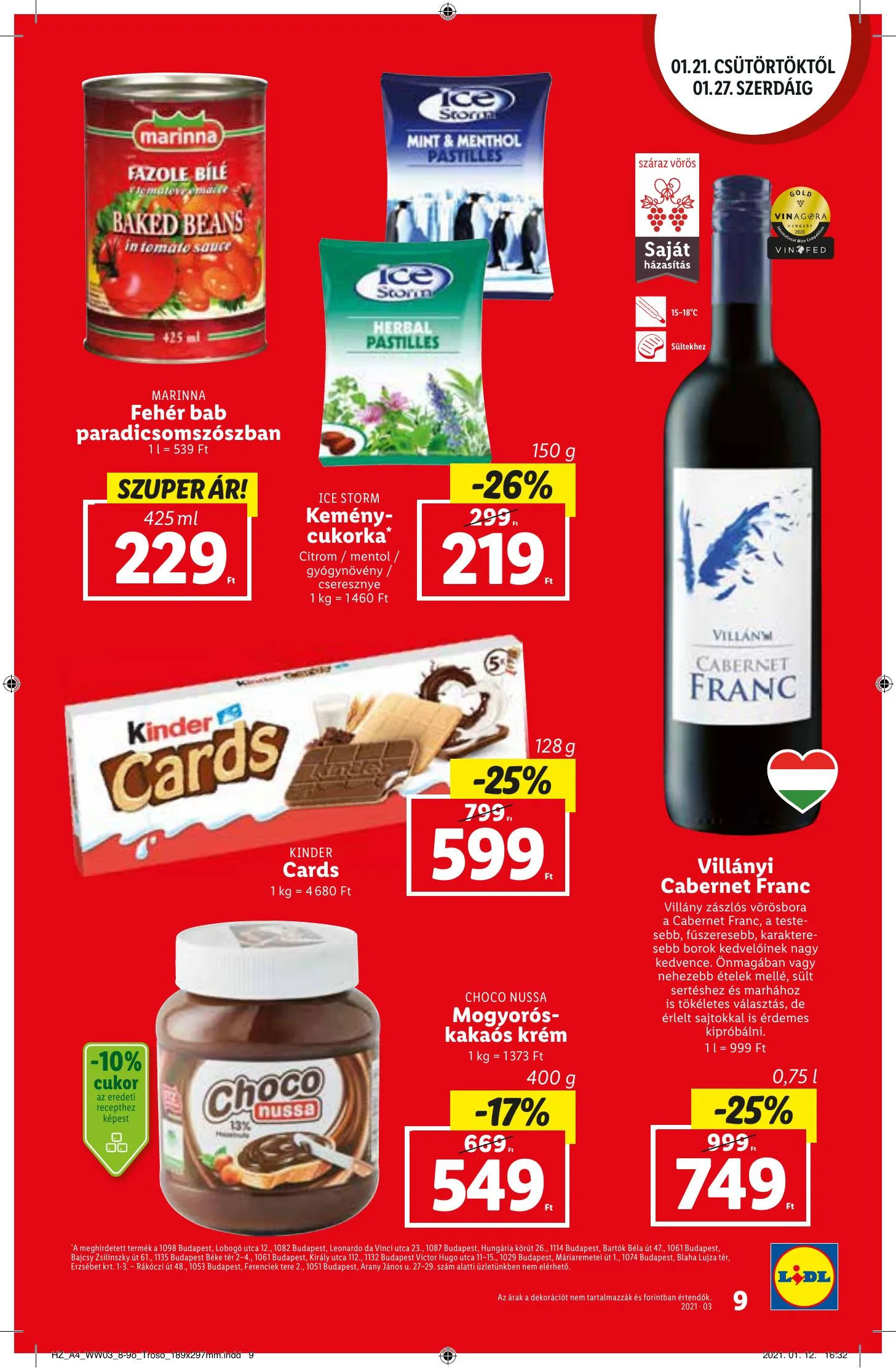 Lidl akciós újság 01.21–01.27 – 9. oldal