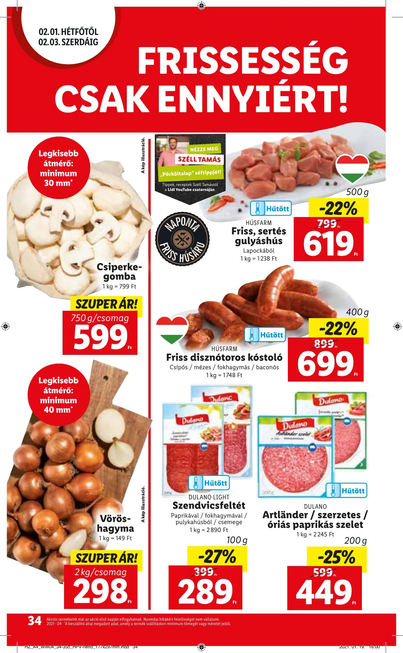 Lidl akciós újság 01.28–02.03 – 34. oldal