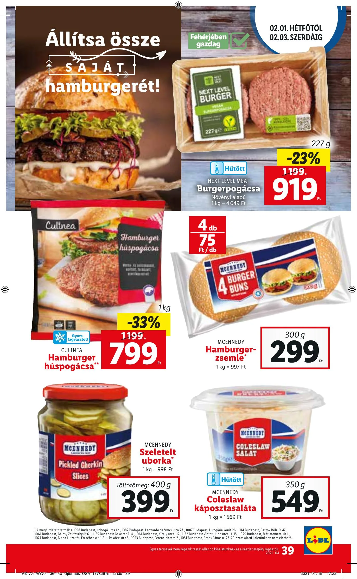 Lidl akciós újság 01.28–02.03 – 39. oldal