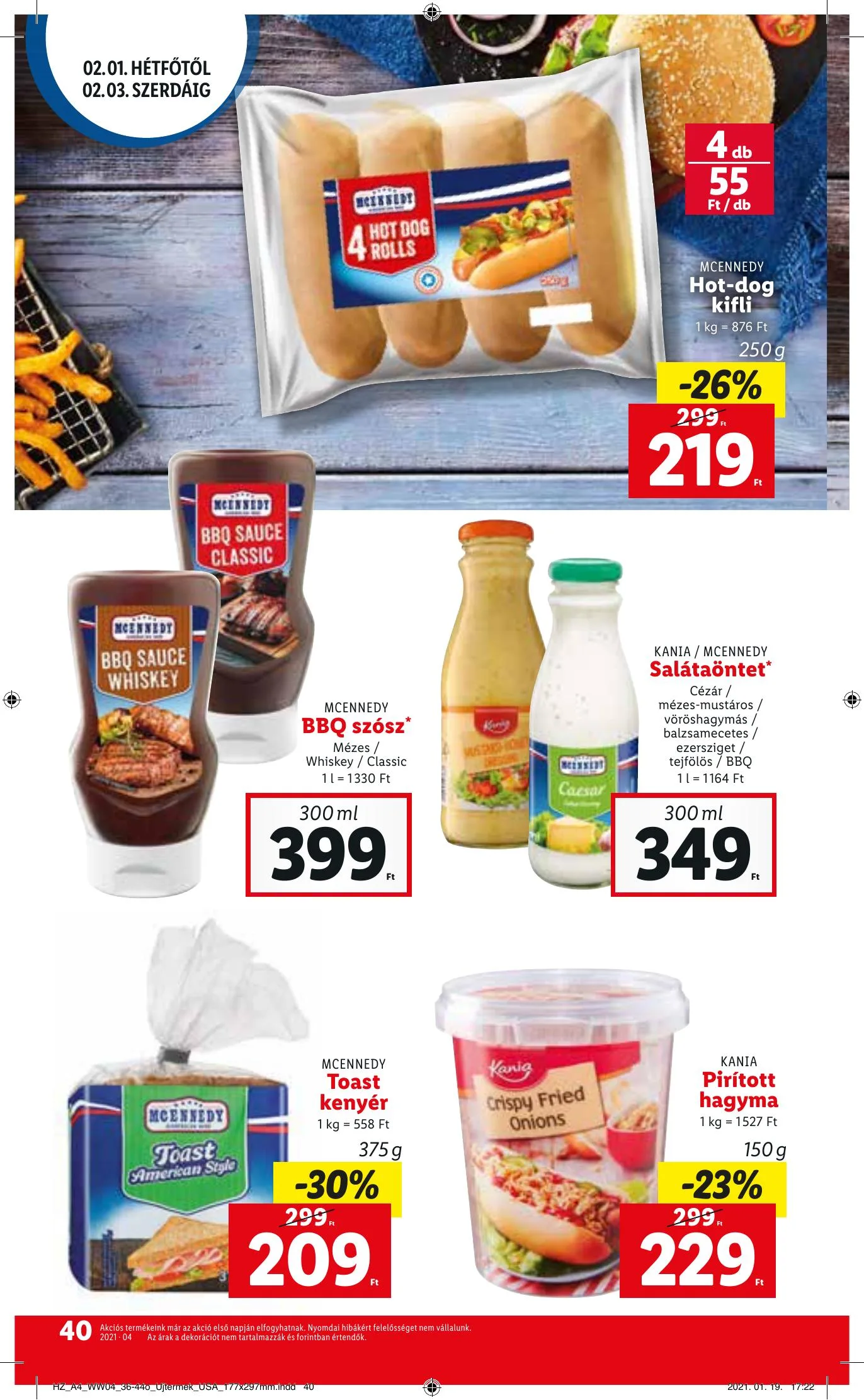 Lidl akciós újság 01.28–02.03 – 40. oldal