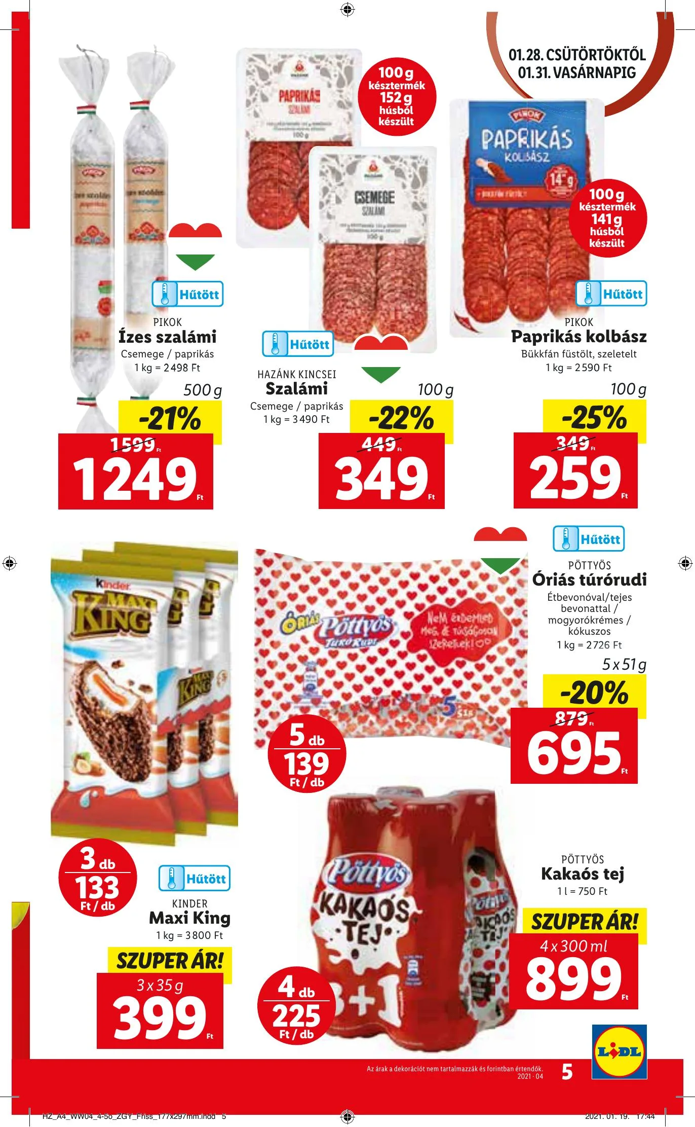 Lidl akciós újság 01.28–02.03 – 5. oldal
