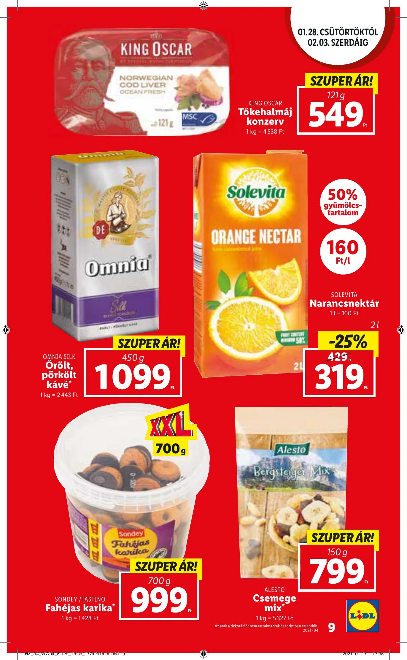 Lidl akciós újság 01.28–02.03 – 9. oldal