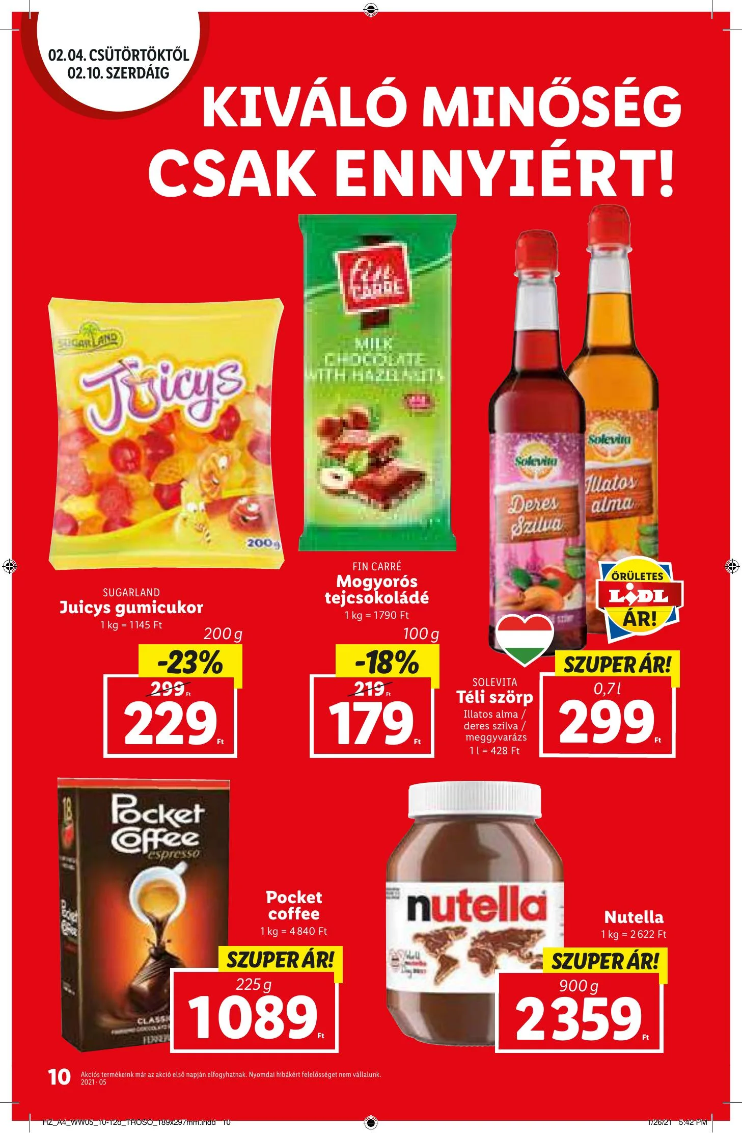 Lidl akciós újság 02.04–02.10 – 10. oldal