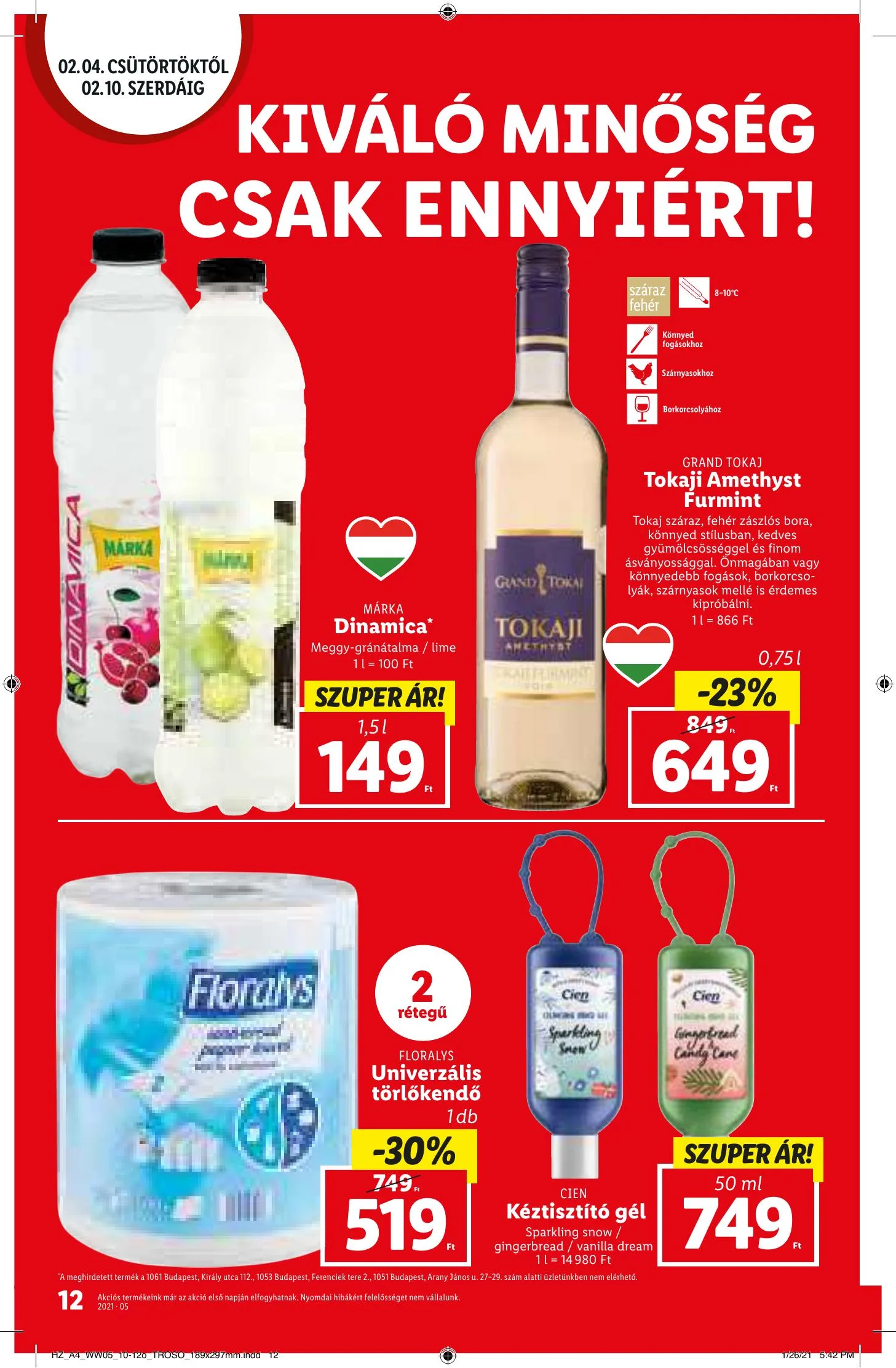 Lidl akciós újság 02.04–02.10 – 12. oldal