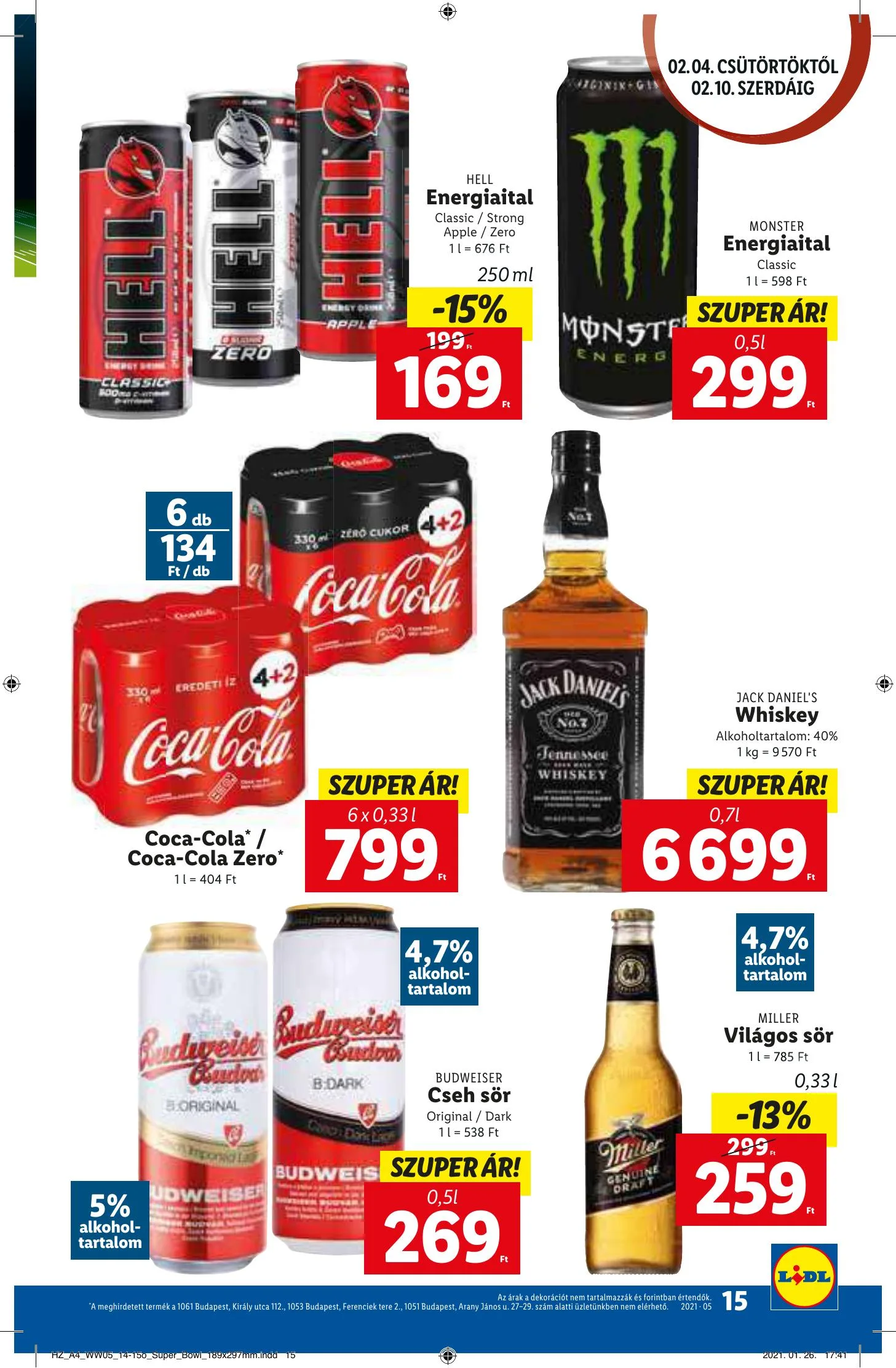 Lidl akciós újság 02.04–02.10 – 15. oldal