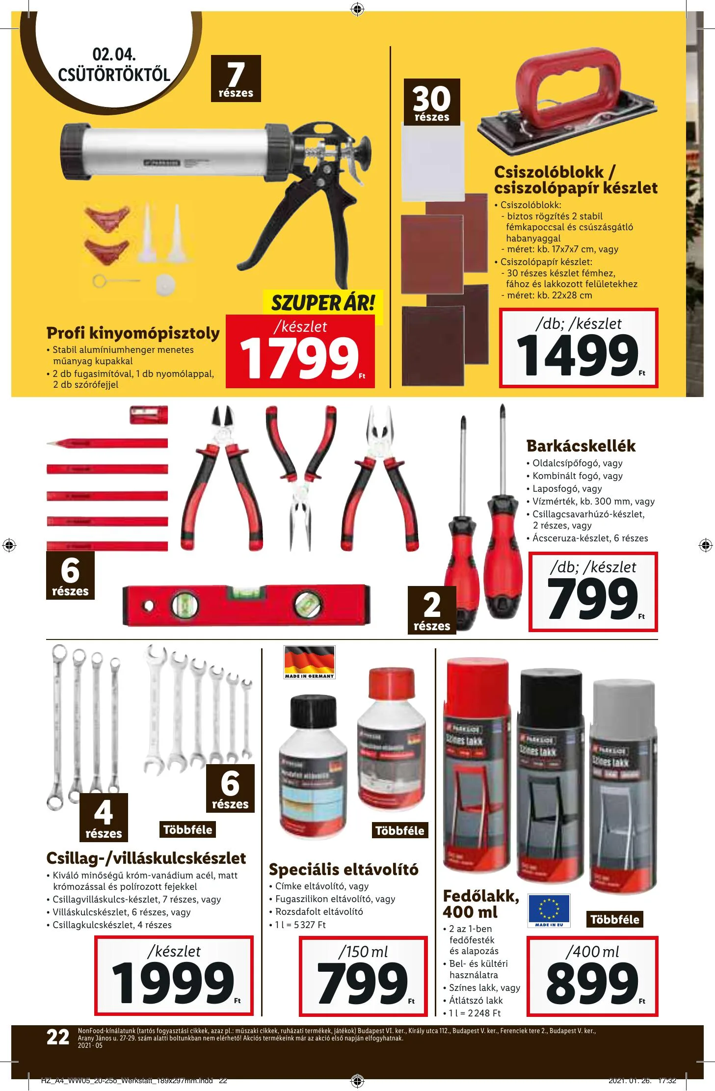 Lidl akciós újság 02.04–02.10 – 22. oldal