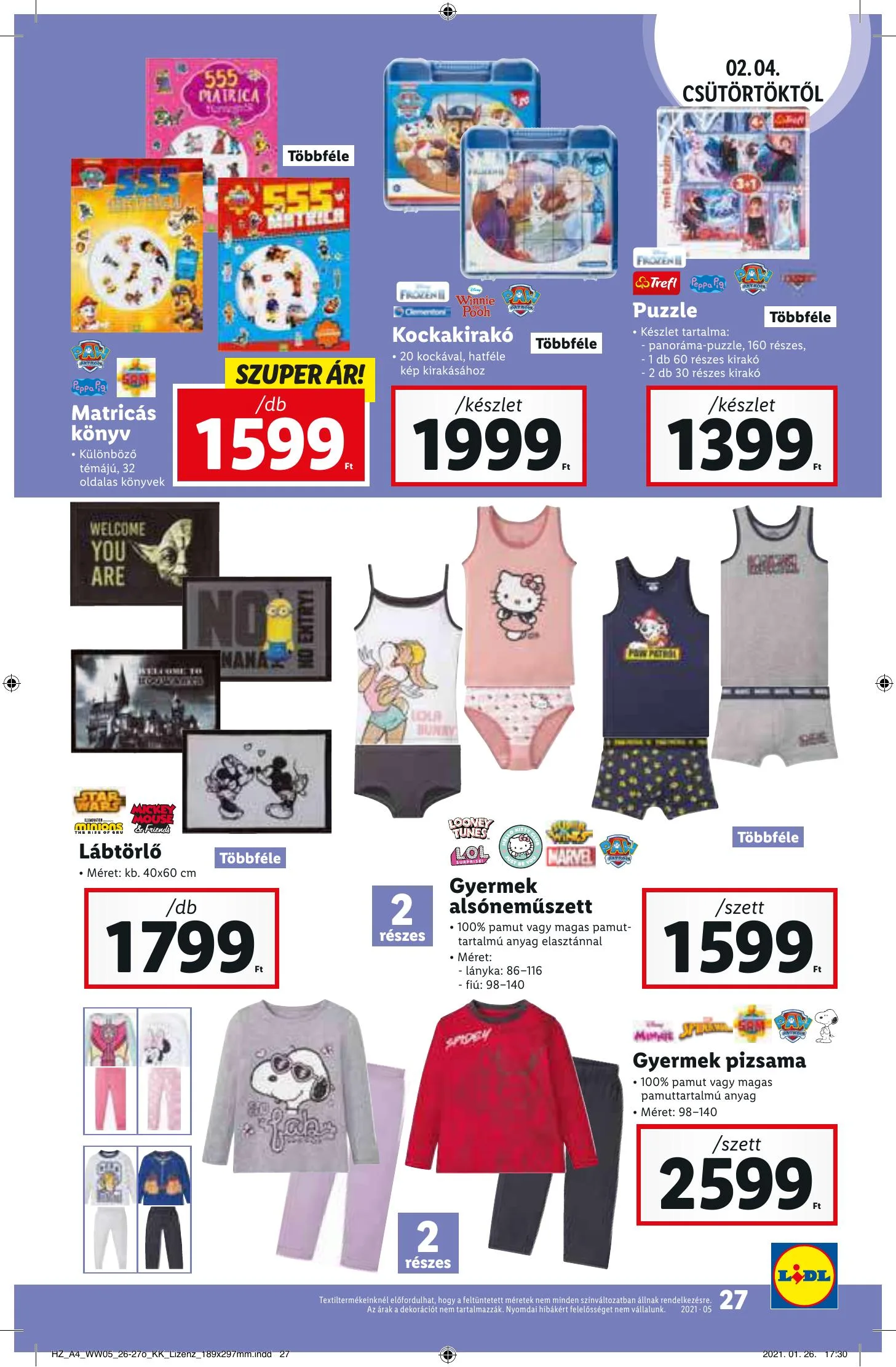 Lidl akciós újság 02.04–02.10 – 27. oldal