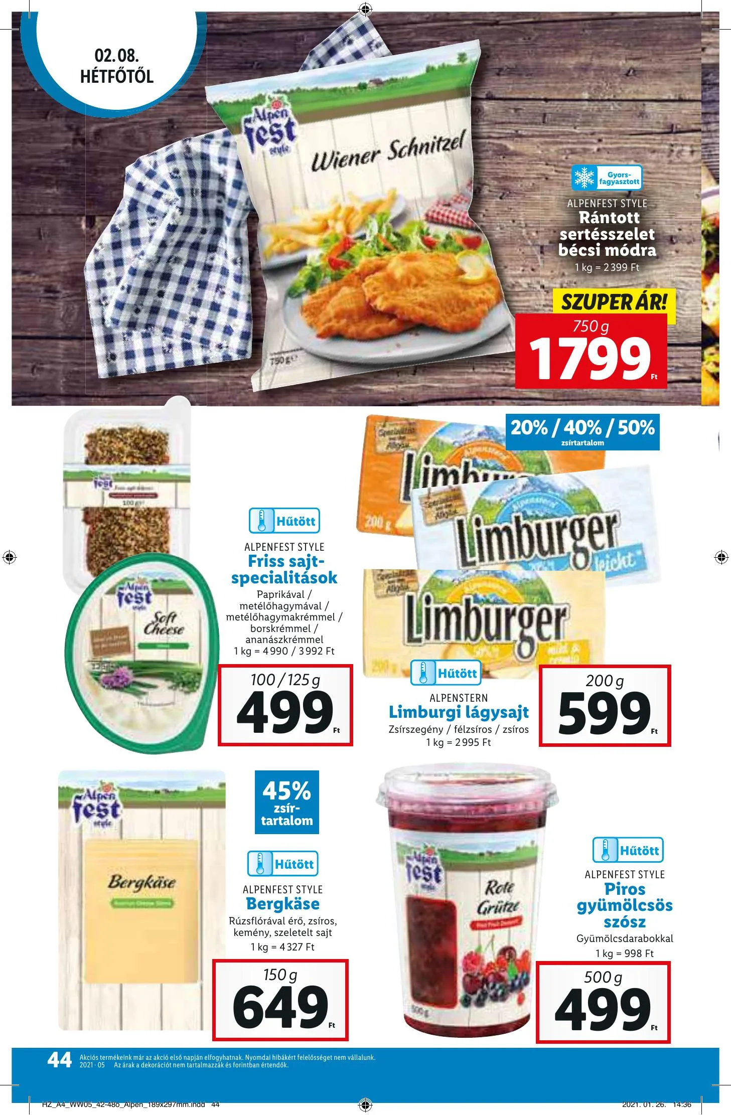 Lidl akciós újság 02.04–02.10 – 44. oldal