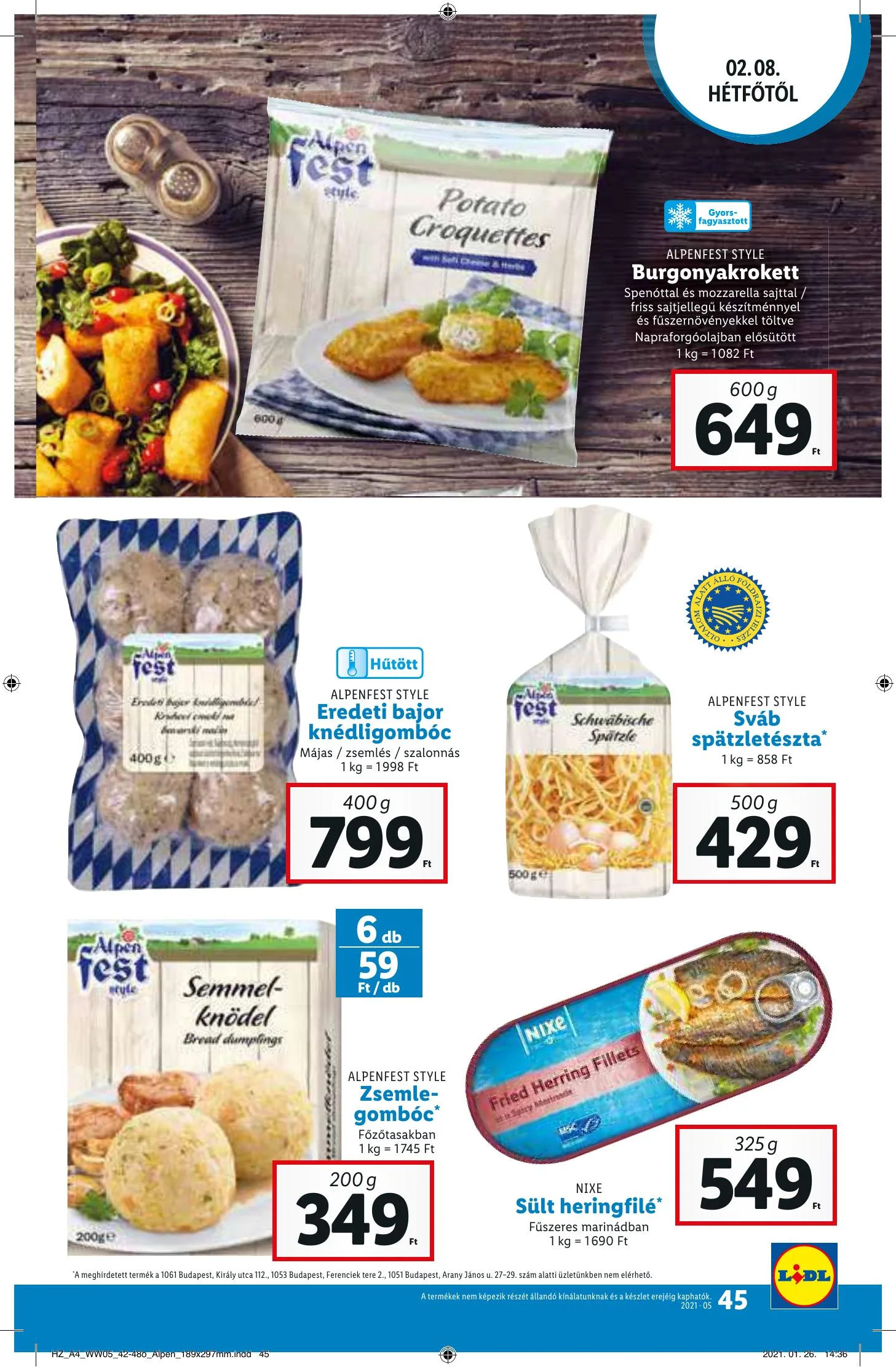 Lidl akciós újság 02.04–02.10 – 45. oldal