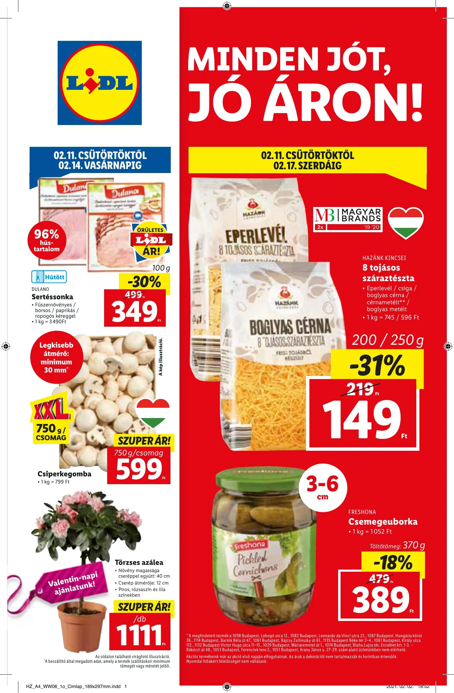 Lidl akciós újság 02.11–02.17