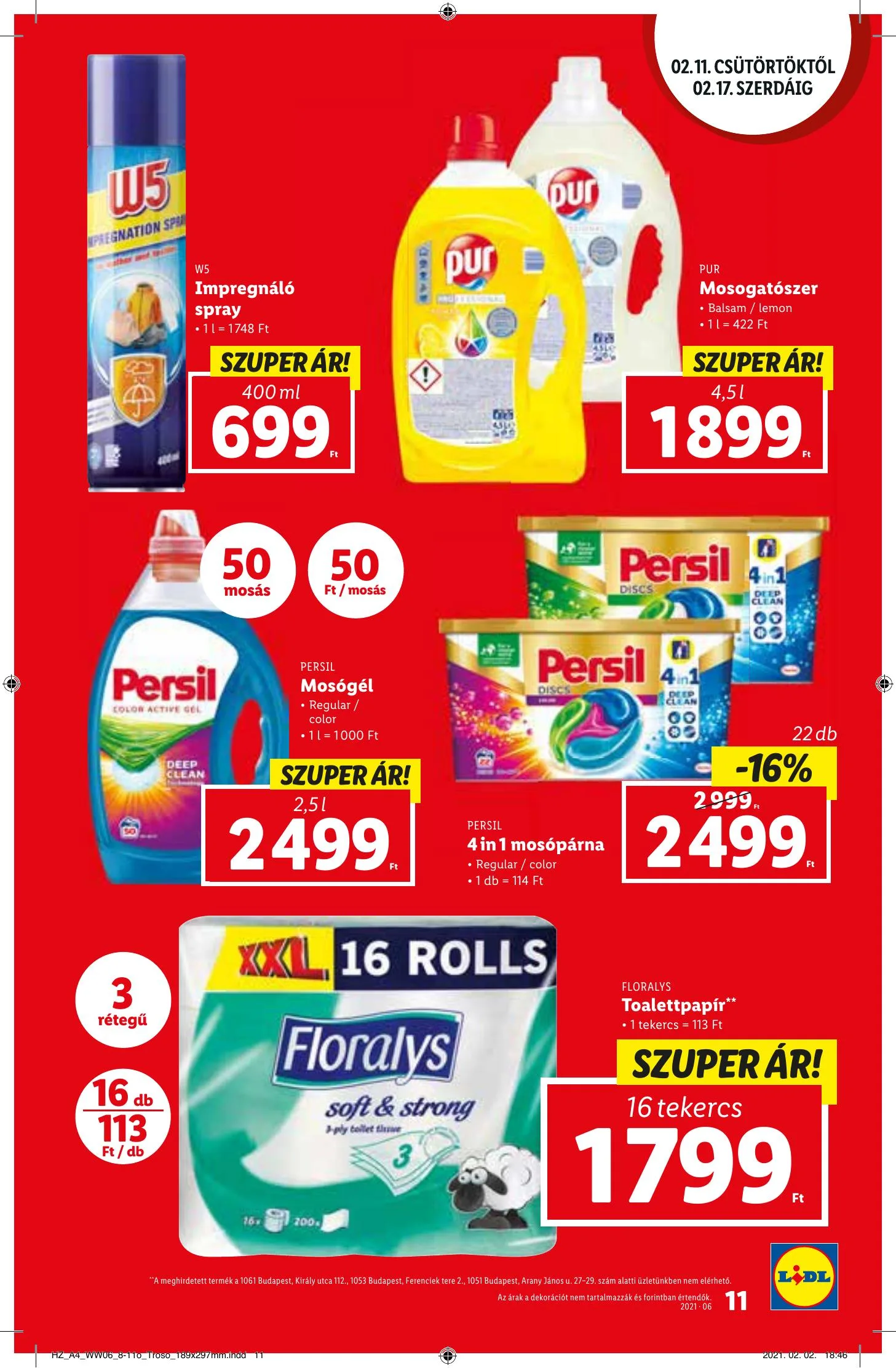 Lidl akciós újság 02.11–02.17 – 11. oldal