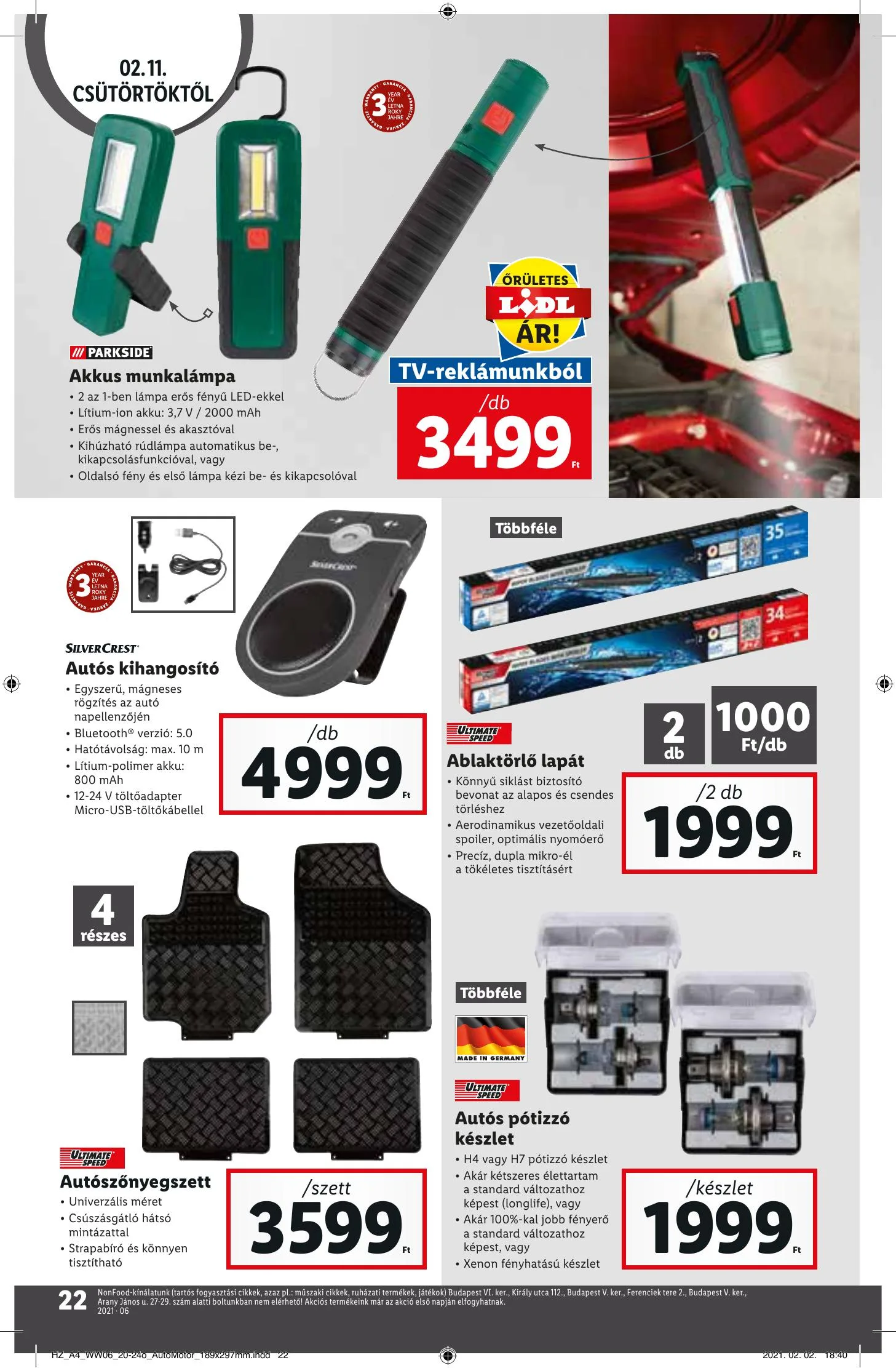Lidl akciós újság 02.11–02.17 – 22. oldal