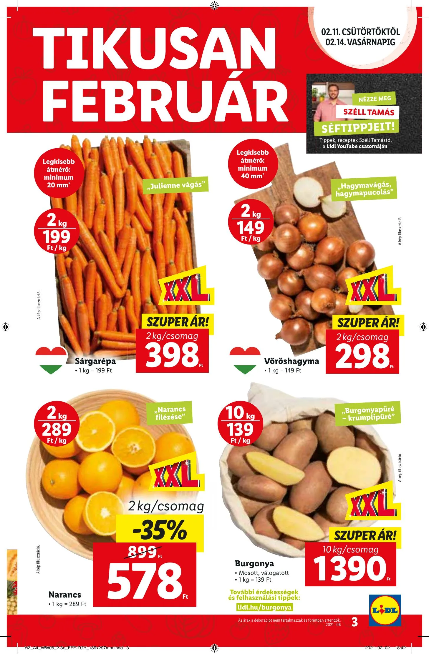 Lidl akciós újság 02.11–02.17 – 3. oldal