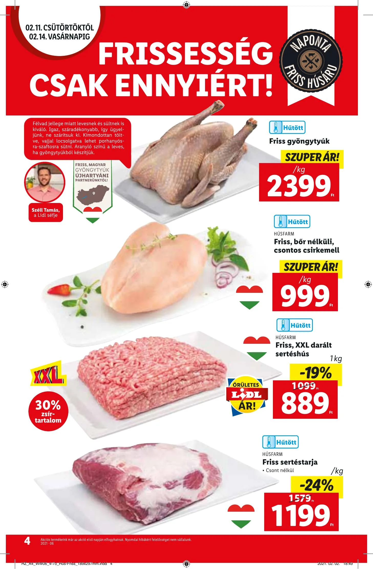 Lidl akciós újság 02.11–02.17 – 4. oldal