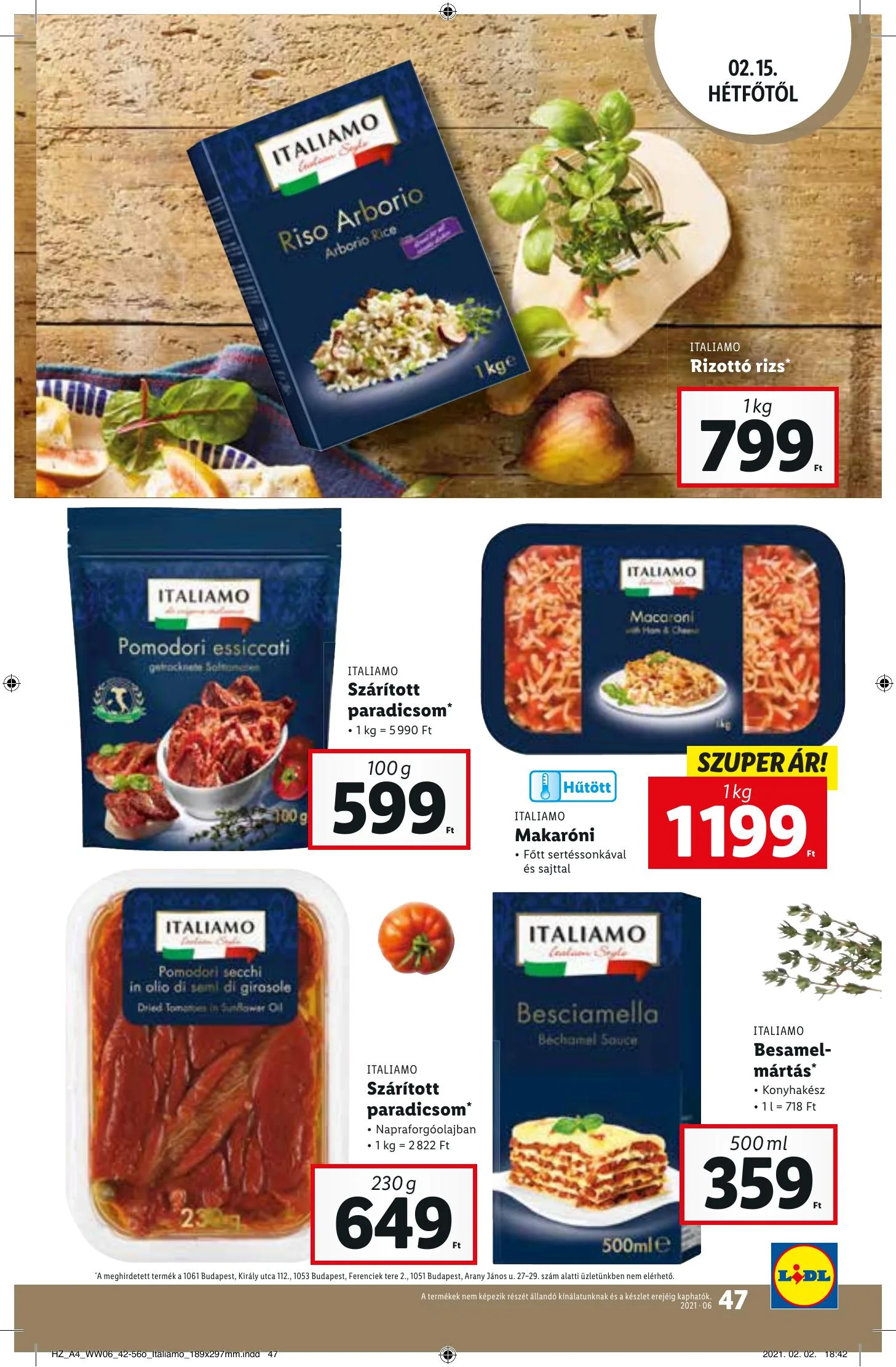 Lidl akciós újság 02.11–02.17 – 47. oldal