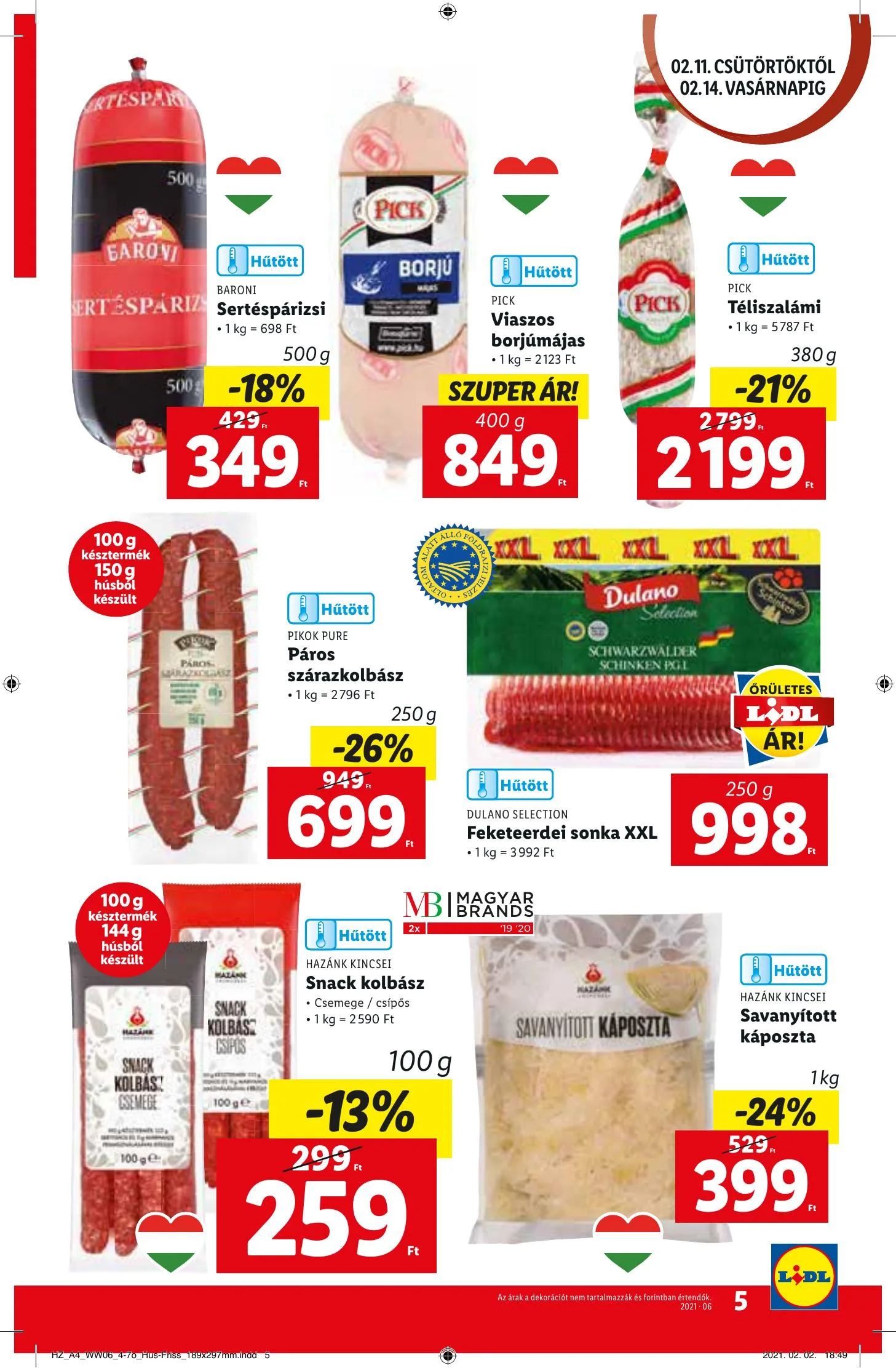 Lidl akciós újság 02.11–02.17 – 5. oldal