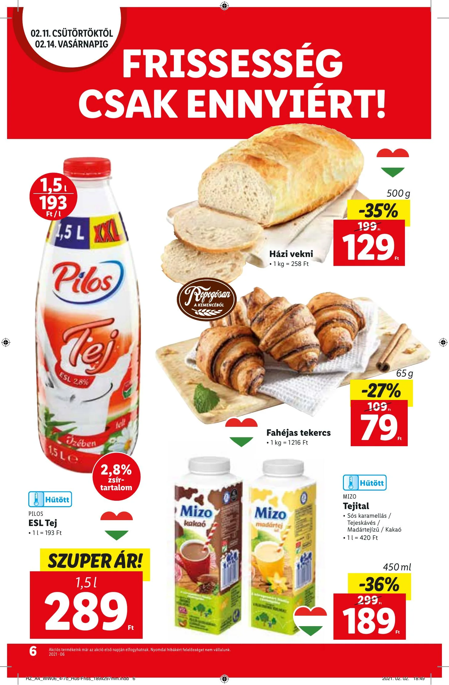 Lidl akciós újság 02.11–02.17 – 6. oldal
