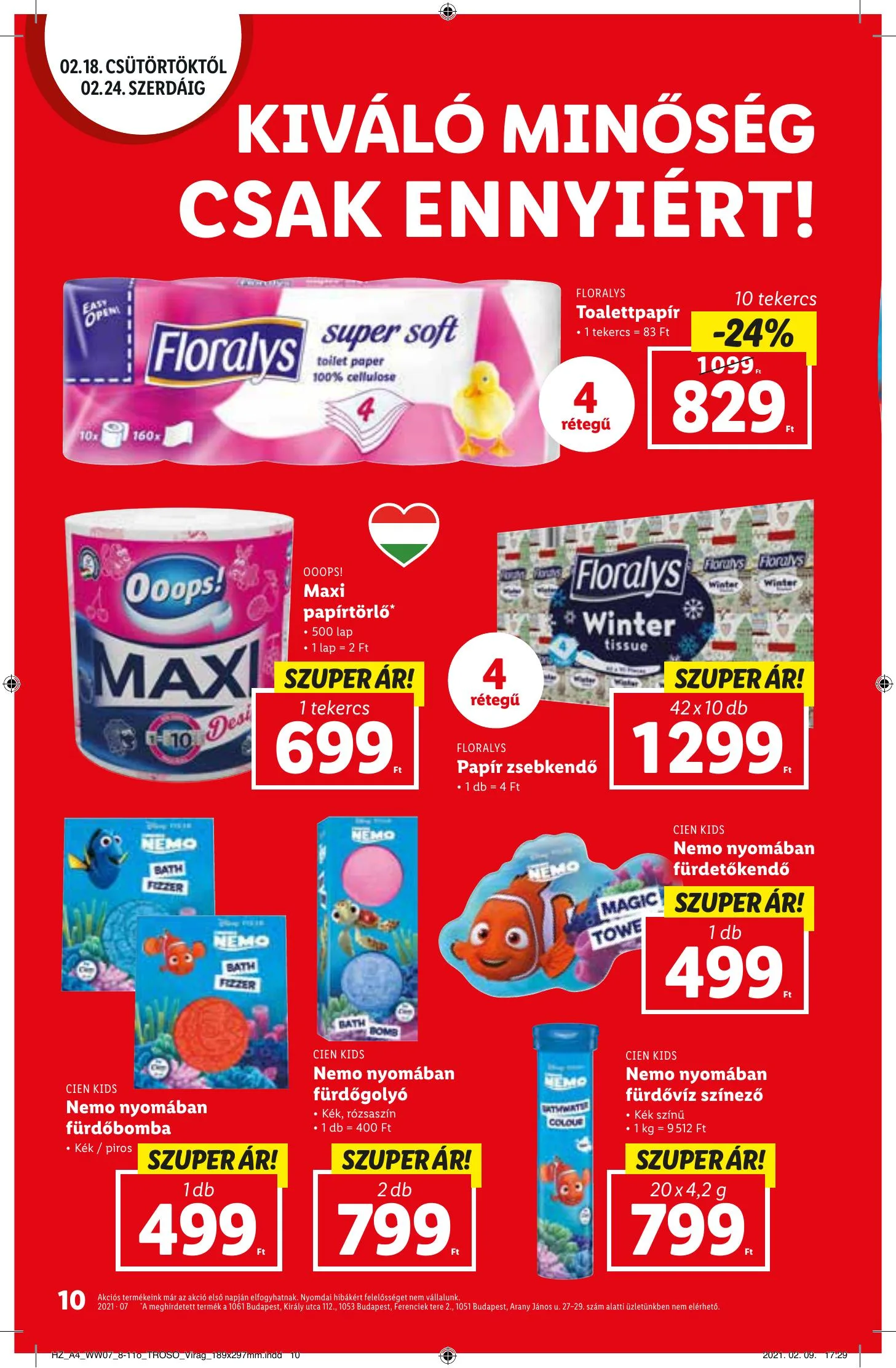 Lidl akciós újság 02.18–02.24 – 10. oldal