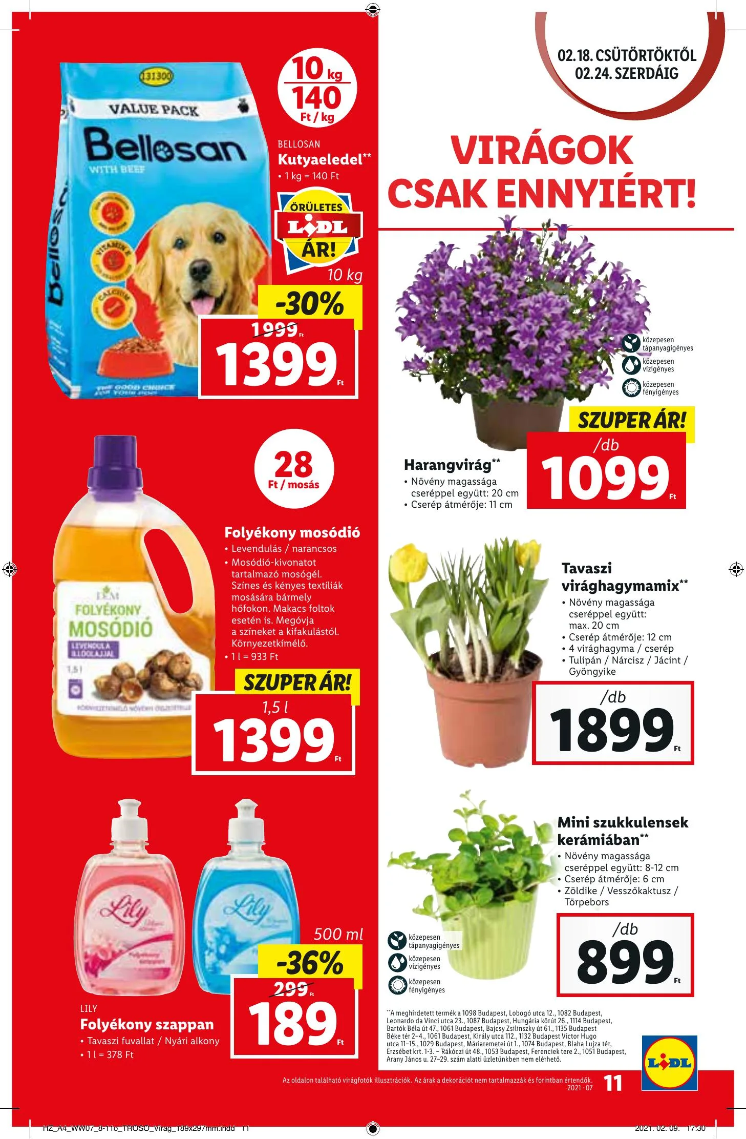Lidl akciós újság 02.18–02.24 – 11. oldal