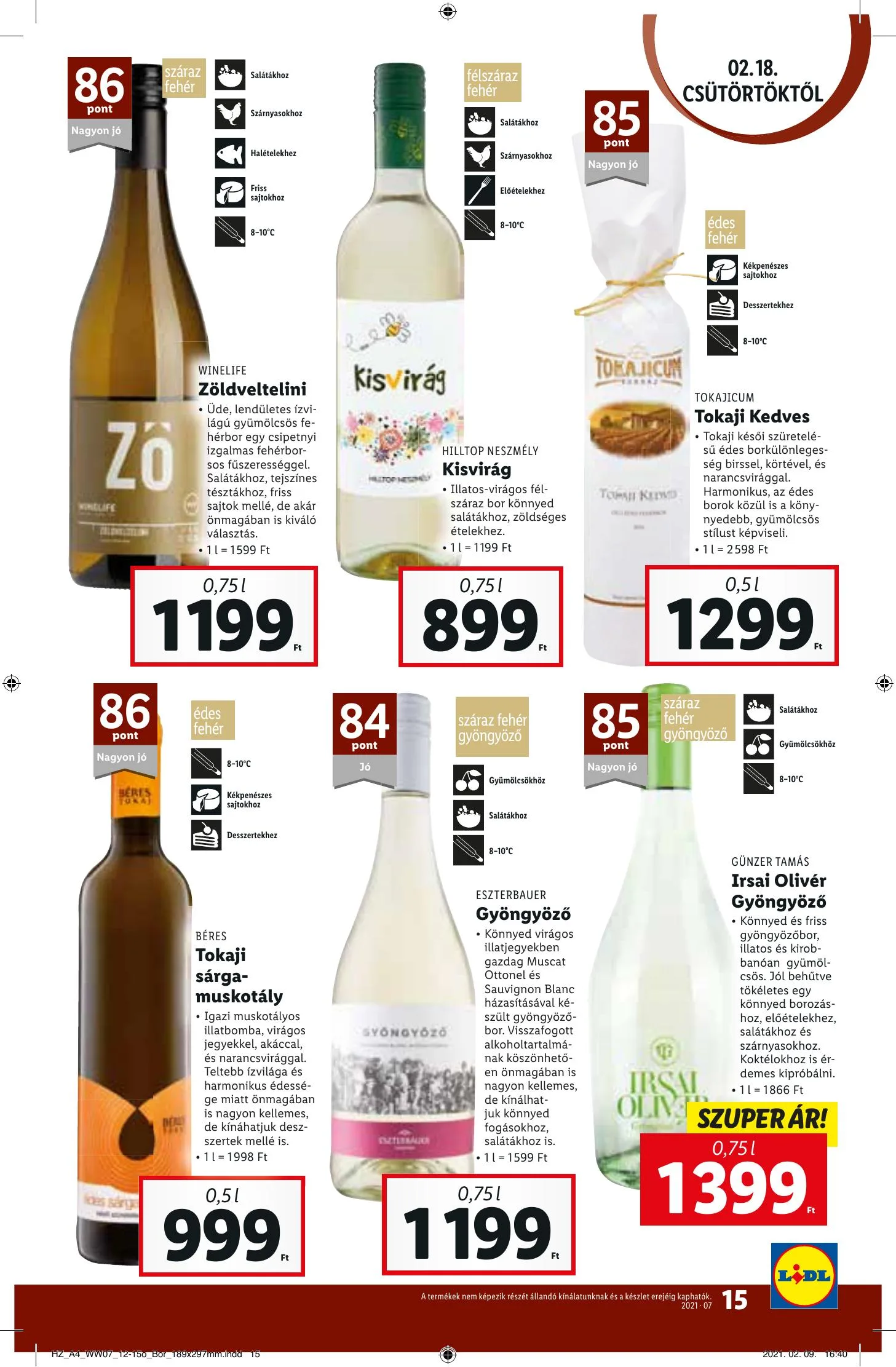 Lidl akciós újság 02.18–02.24 – 15. oldal