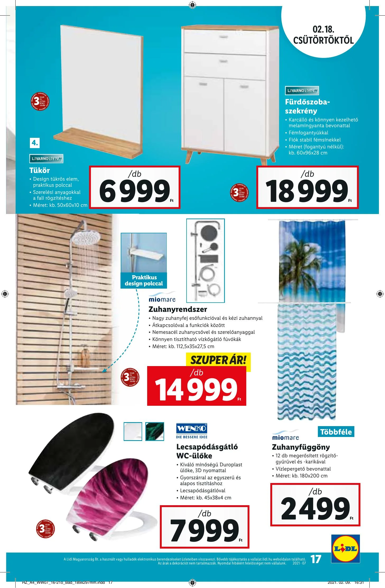 Lidl akciós újság 02.18–02.24 – 17. oldal
