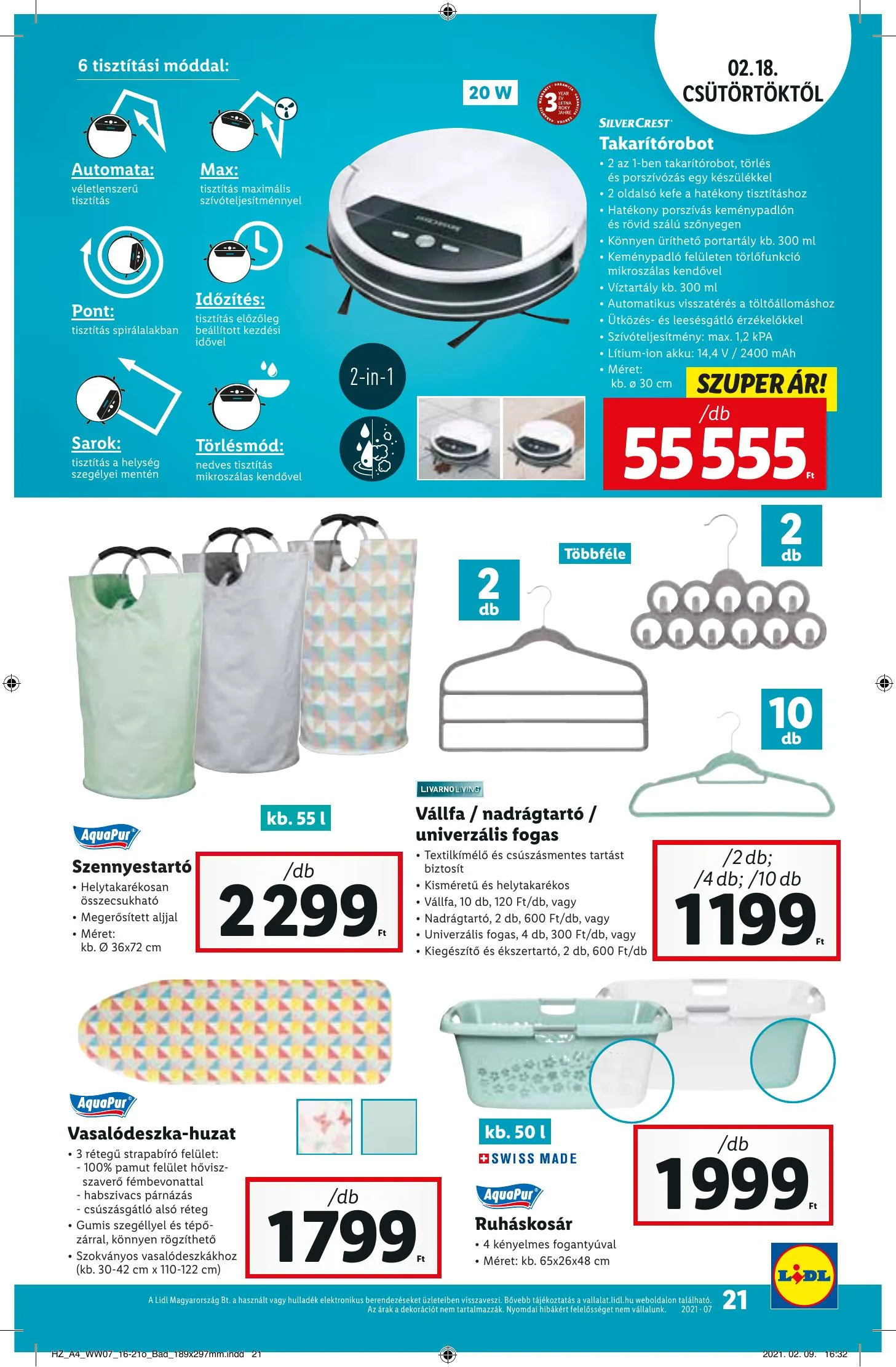 Lidl akciós újság 02.18–02.24 – 21. oldal