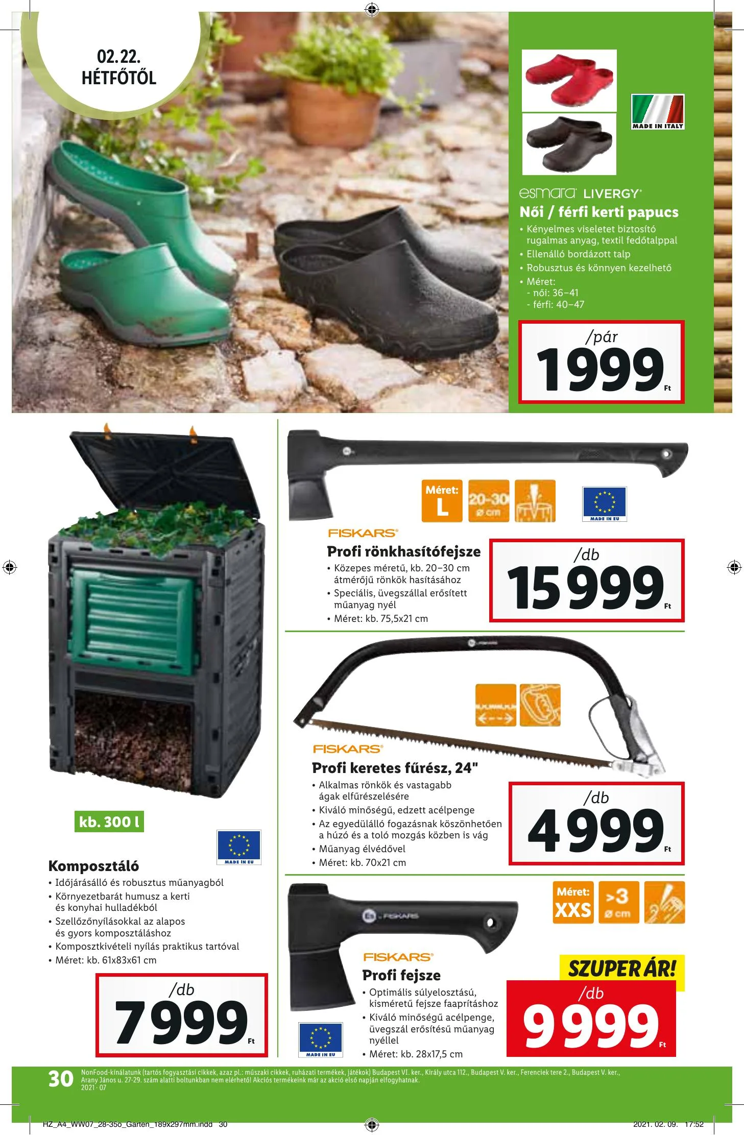Lidl akciós újság 02.18–02.24 – 30. oldal