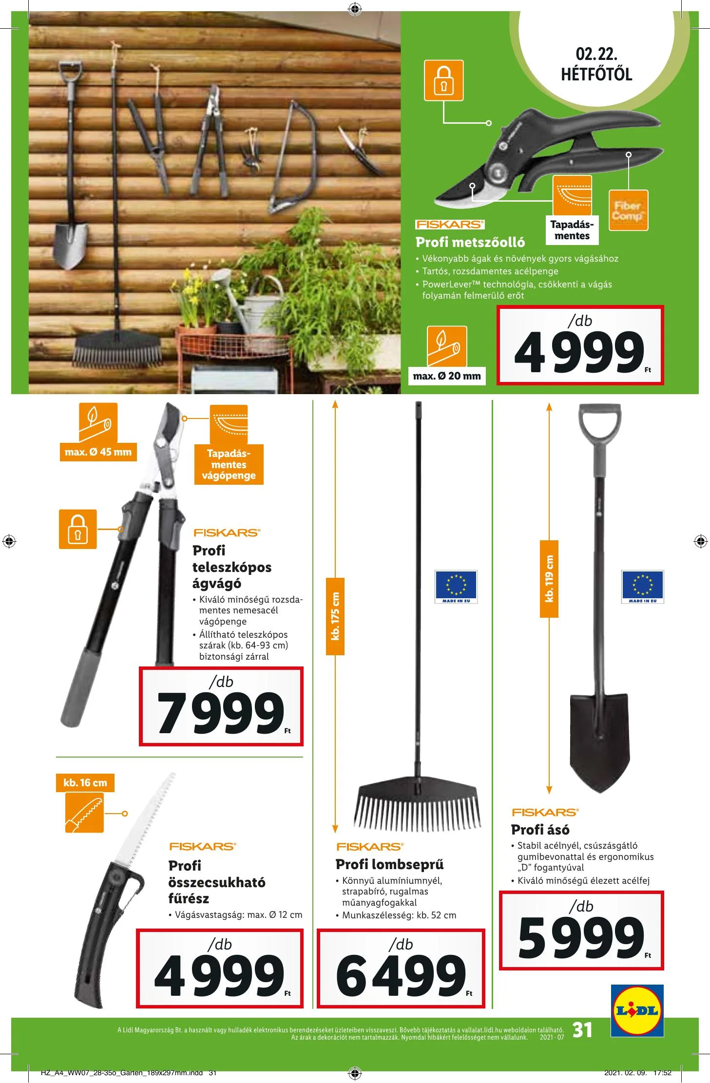 Lidl akciós újság 02.18–02.24 – 31. oldal