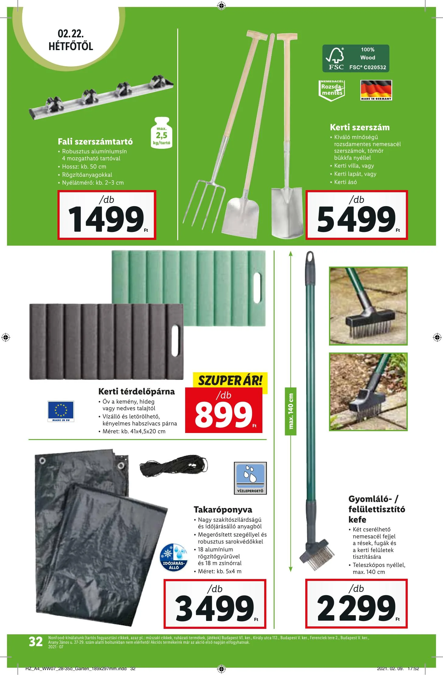 Lidl akciós újság 02.18–02.24 – 32. oldal