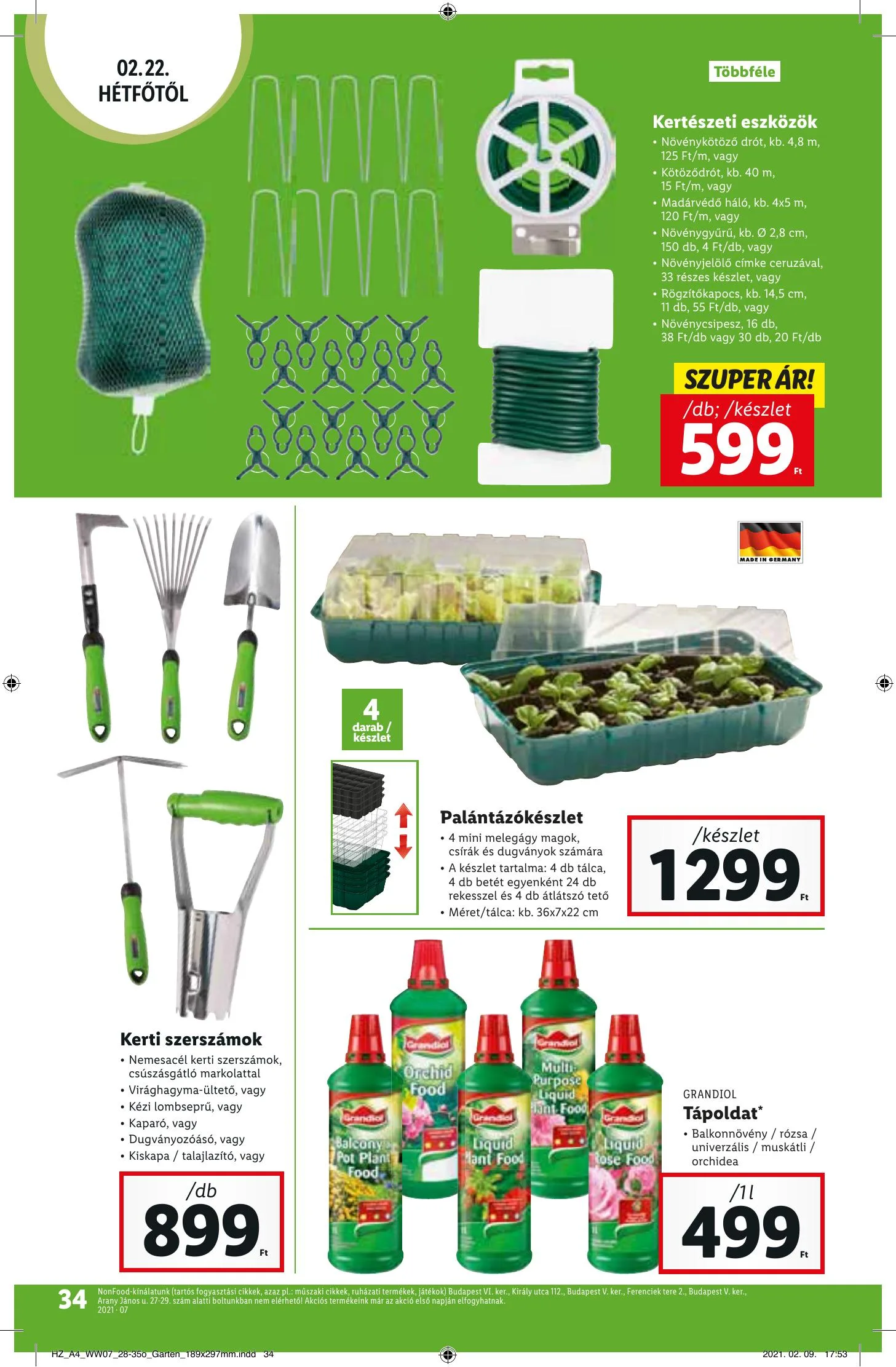 Lidl akciós újság 02.18–02.24 – 34. oldal