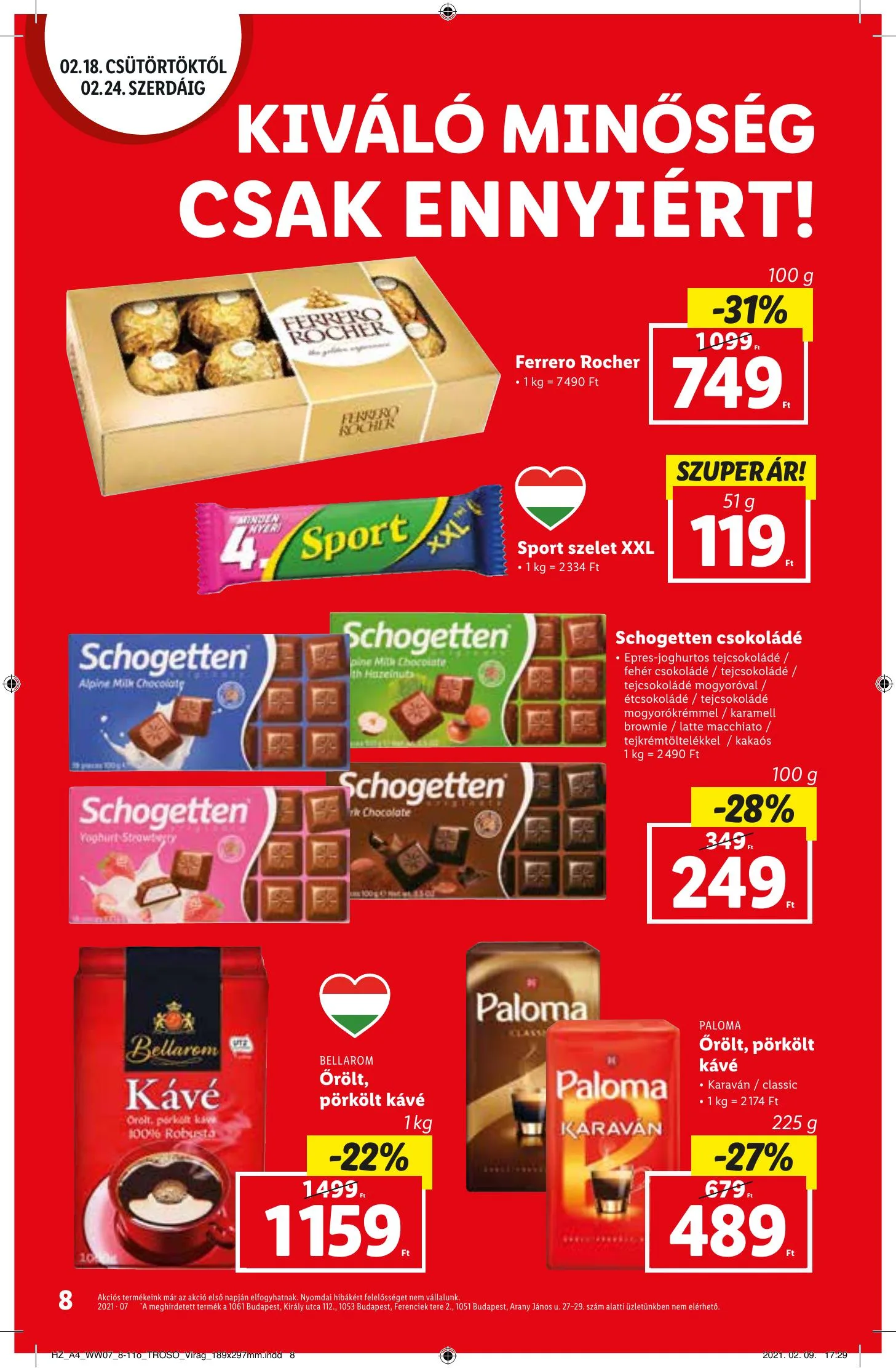 Lidl akciós újság 02.18–02.24 – 8. oldal
